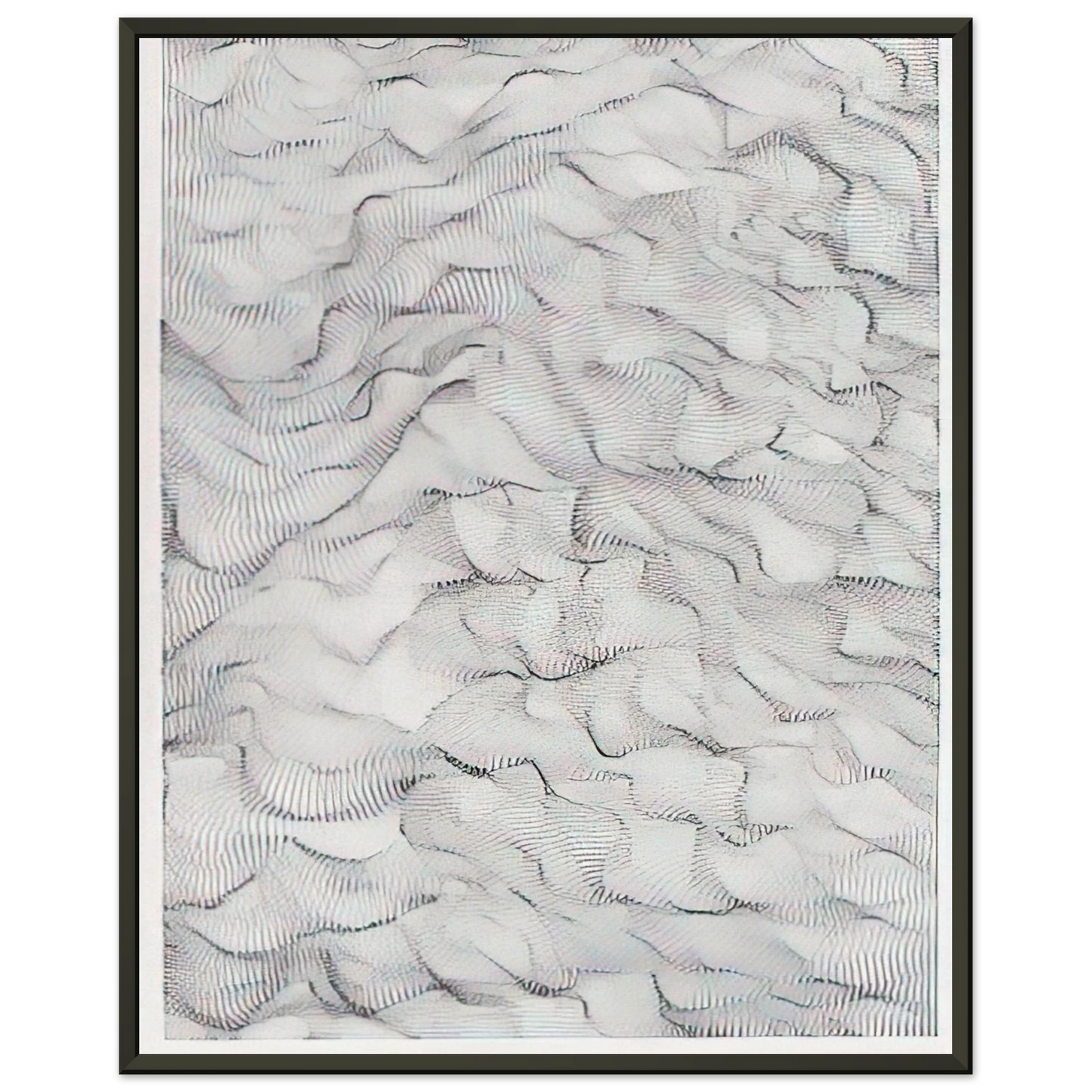 Dadamaino Il movimento delle cose 1996 Framed Art Print - Aluminum Frame - 70x100 cm / 28x40 inches