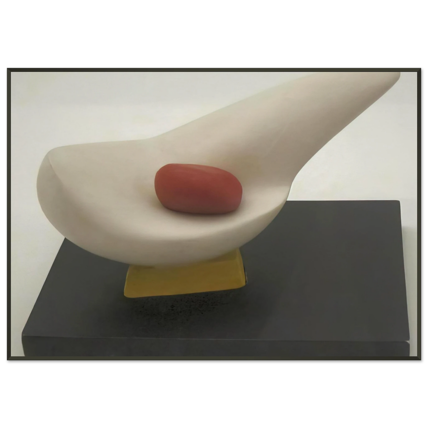 Kurt Schwitters MOTHER AND EGG 1947 Framed Art Print - Aluminum Frame - 21x29.7 cm / 8x12"