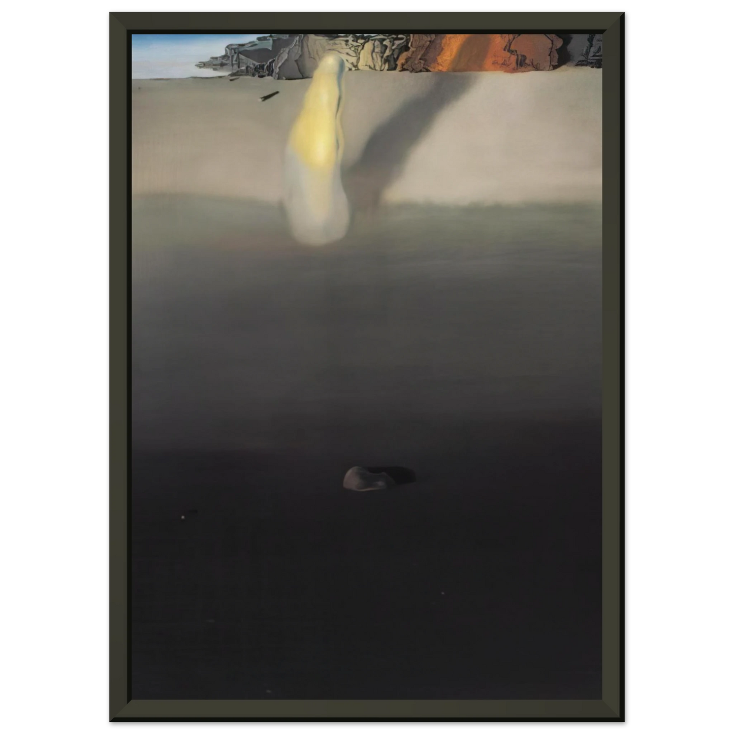 Salvador Dali ON THE SEASHORE Framed Art Print - Aluminum Frame - 70x100 cm / 28x40 inches
