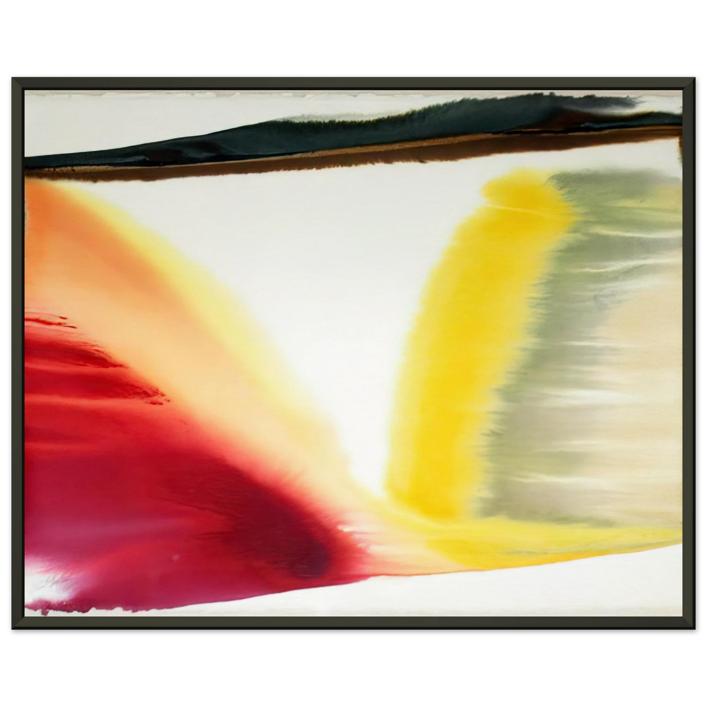 Paul Jenkins Phenomena Pointed East Abstract Expressionism Color Field Painting Framed Art Print - Aluminum Frame - 70x100 cm / 28x40 inches