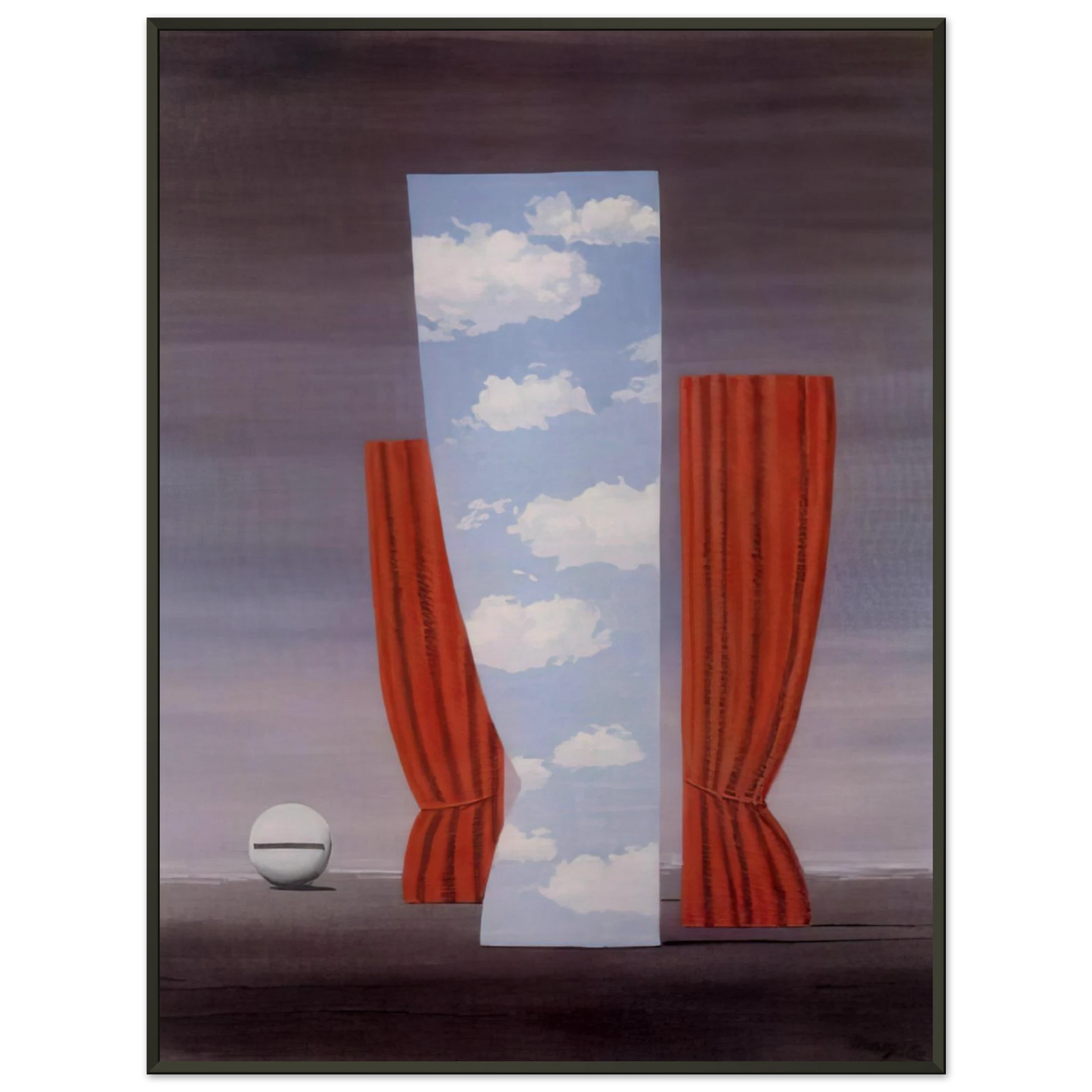 Rene Magritte GIOCONDA 1964 Framed Art Print - Aluminum Frame - 60x80 cm / 24x32 inches