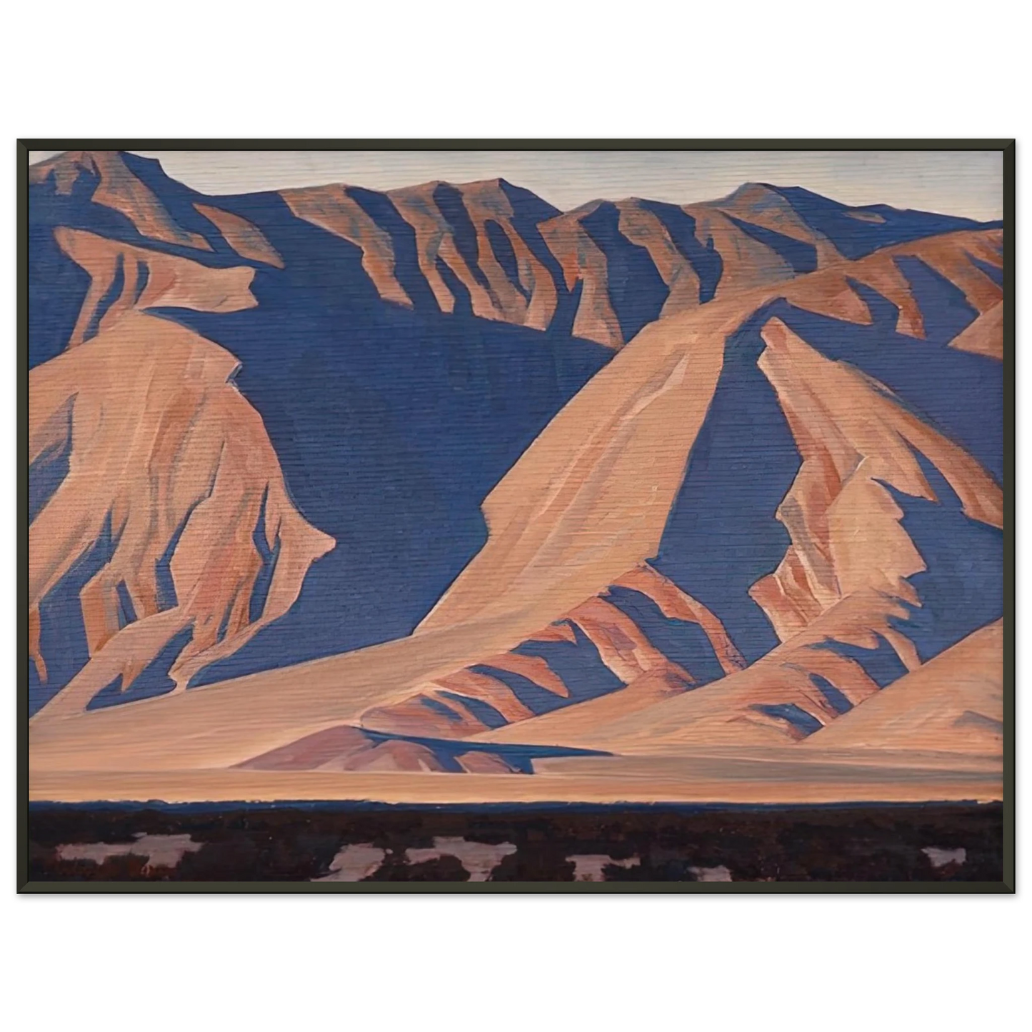Maynard Dixon INYO MOUNTAINS 1944 Framed Art Print - Aluminum Frame - 40x50 cm / 16x20 inches