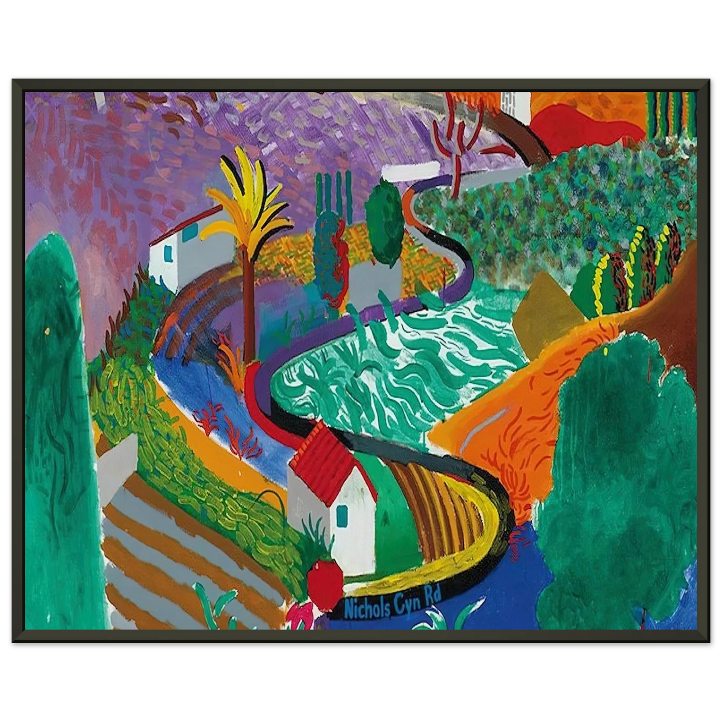 David Hockney David Hockney Framed Art Print - Aluminum Frame - 40x50 cm / 16x20 inches