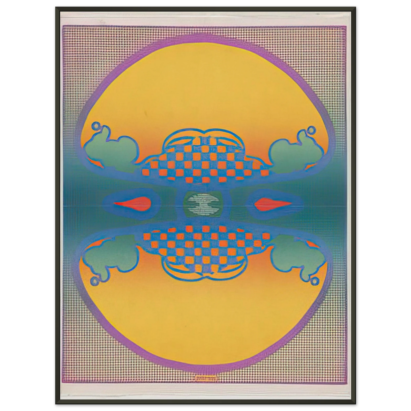 Peter Max 1 2 3 INFINITY THE CONTEMPORARIES 1967 Framed Art Print - Aluminum Frame - 60x80 cm / 24x32 inches
