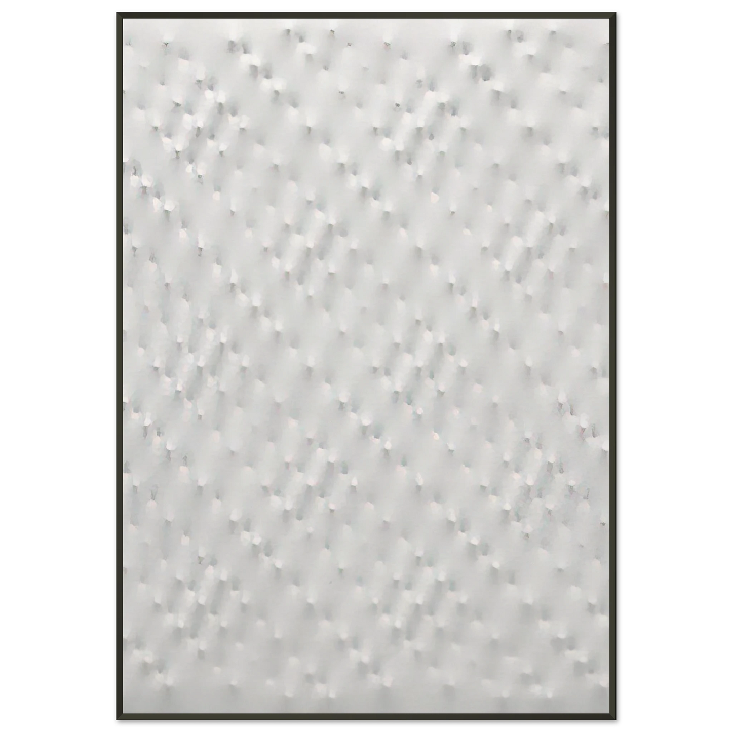 Enrico Castellani Superficie bianca 2005 Framed Art Print - Aluminum Frame - 21x29.7 cm / 8x12"