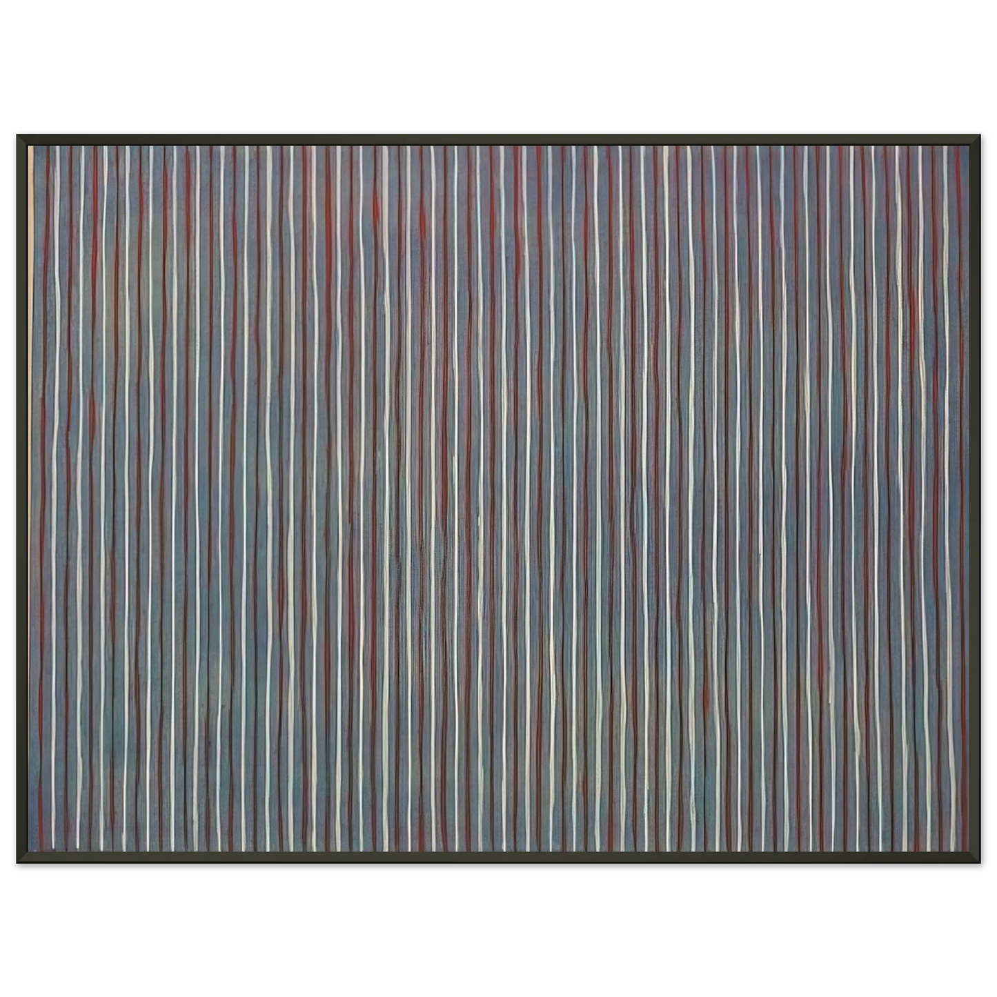 Gene Davis Salute 1958 Framed Art Print - Aluminum Frame - 60x80 cm / 24x32 inches