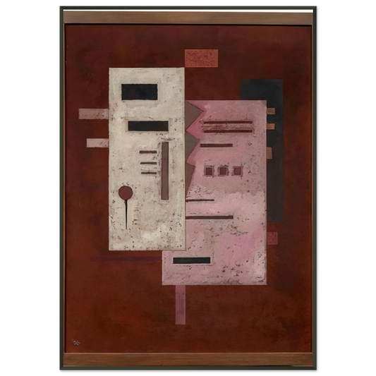 Wassily Kandinsky  SOFT ROUGHNESS 1933 Framed Art Print  - Aluminum Frame - 21x29.7 cm / 8x12"