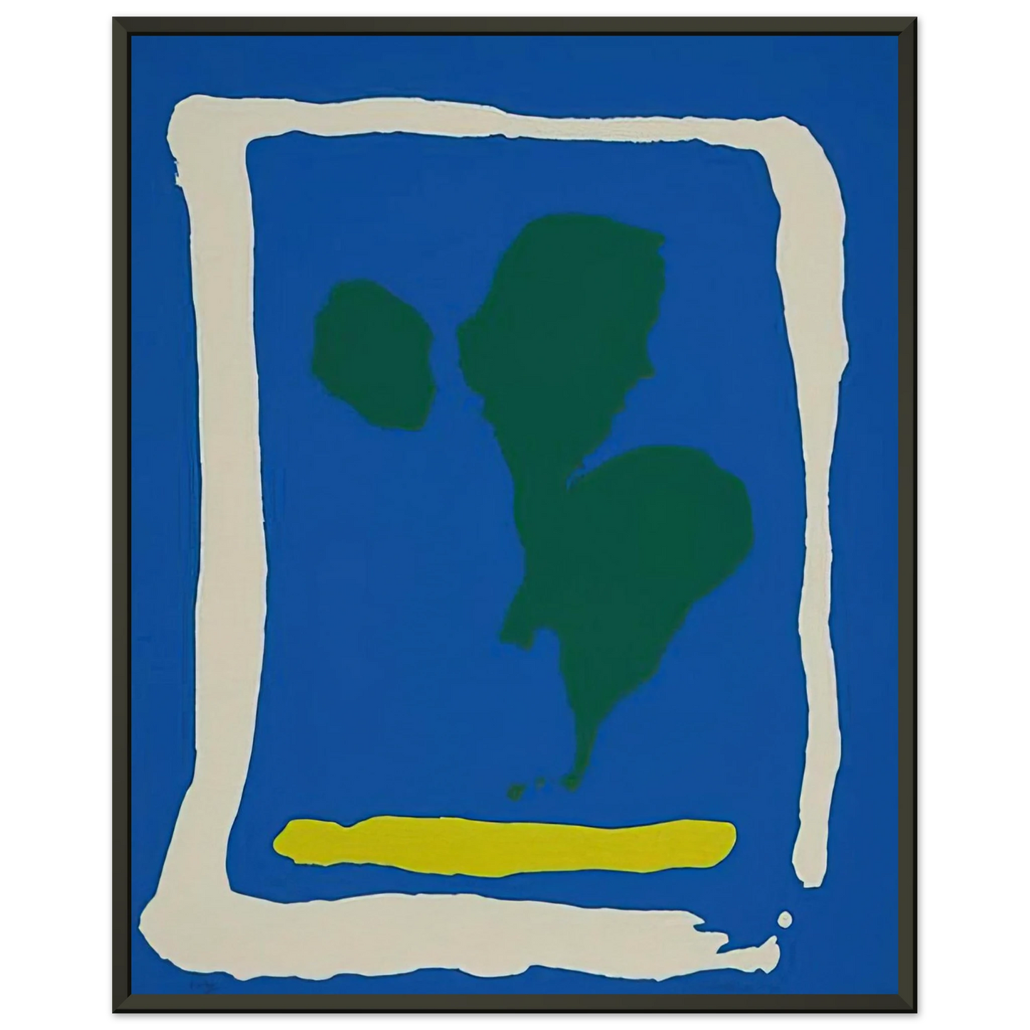 Helen Frankenthaler  Air Frame  1965 Framed Art Print  - Aluminum Frame - 60x80 cm / 24x32 inches