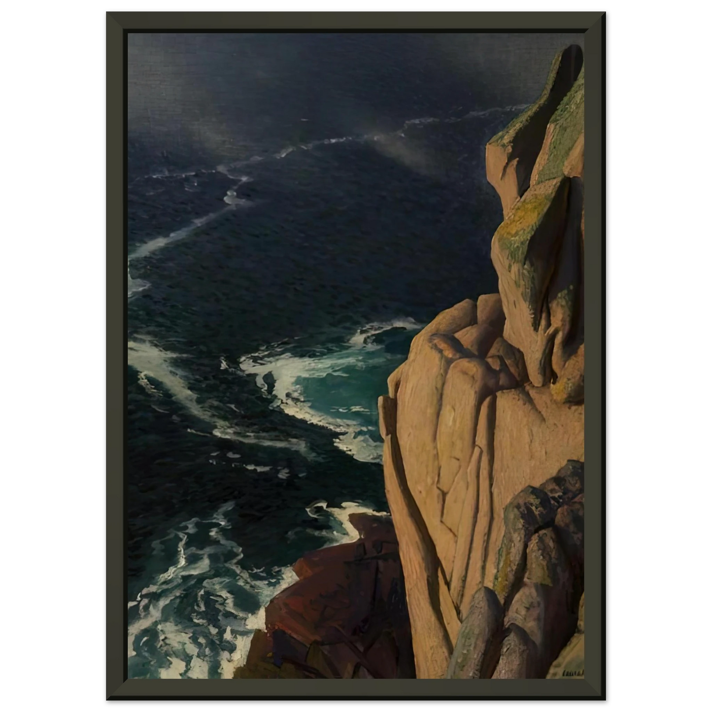 Laura Knight THE CRUEL SEA 1967 Framed Art Print - Aluminum Frame - 60x80 cm / 24x32 inches
