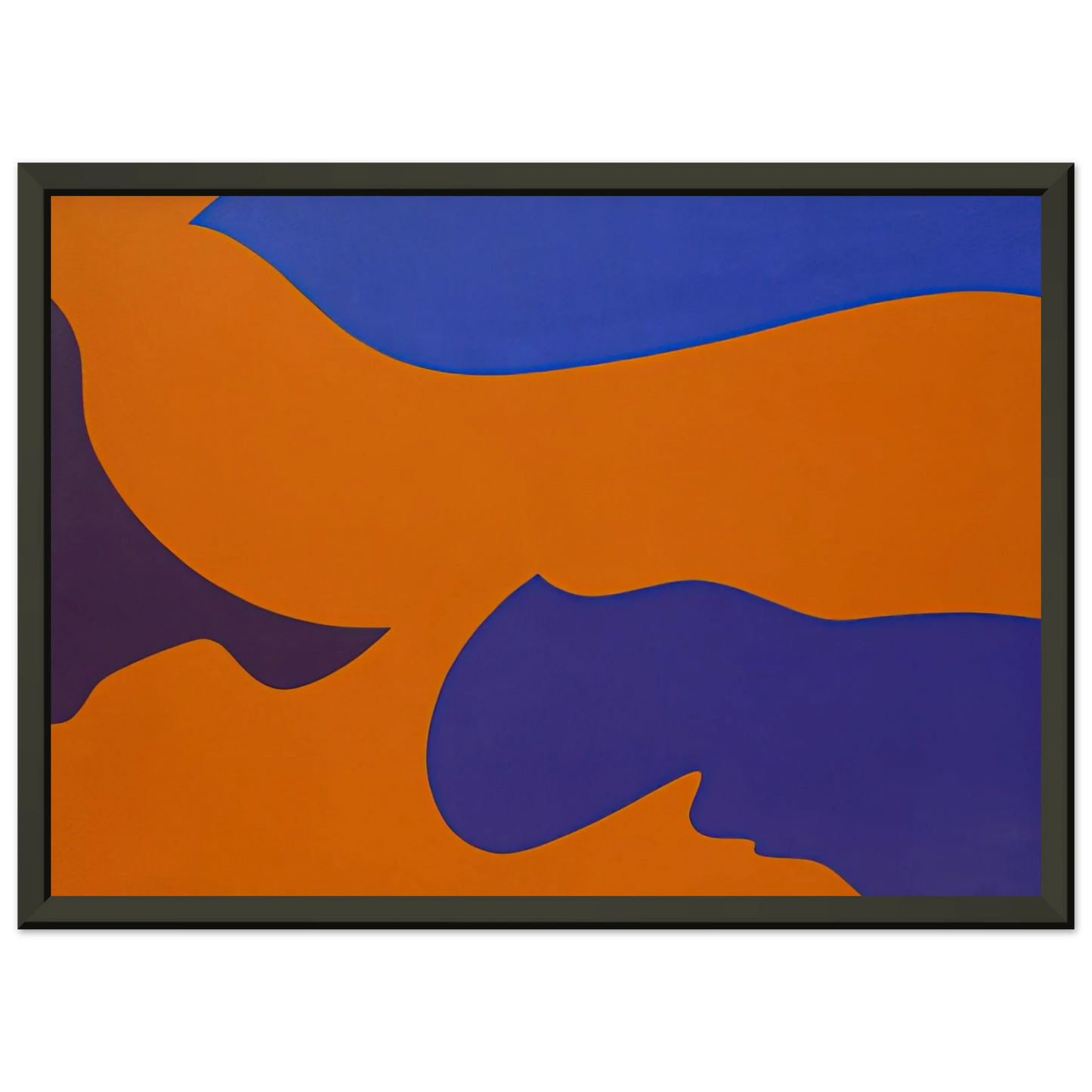 Fernand Leduc Passage rosion vermillion Framed Art Print - Aluminum Frame - 70x100 cm / 28x40 inches