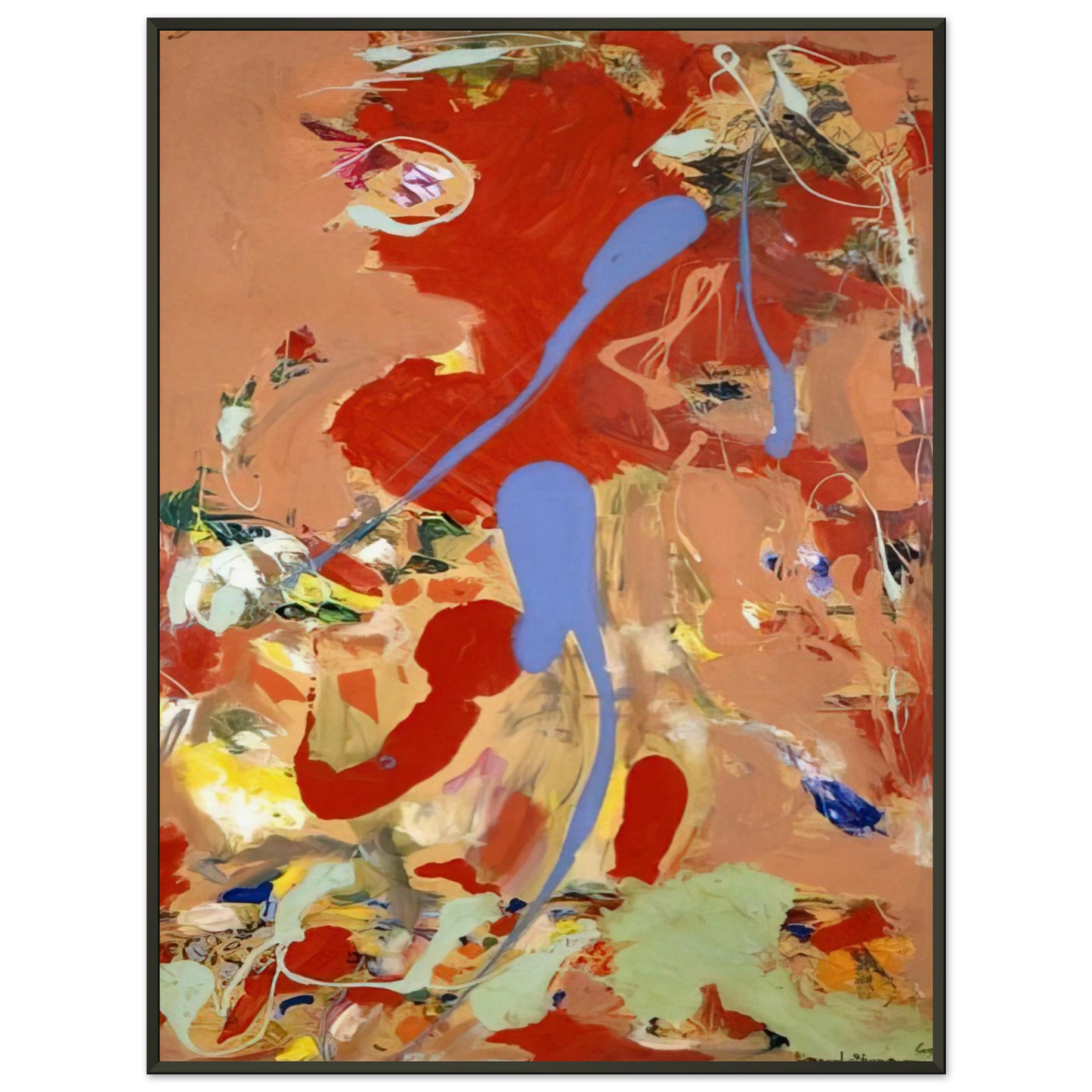 Hans Hofmann Aquatic Garden Framed Art Print - Aluminum Frame - 70x100 cm / 28x40 inches