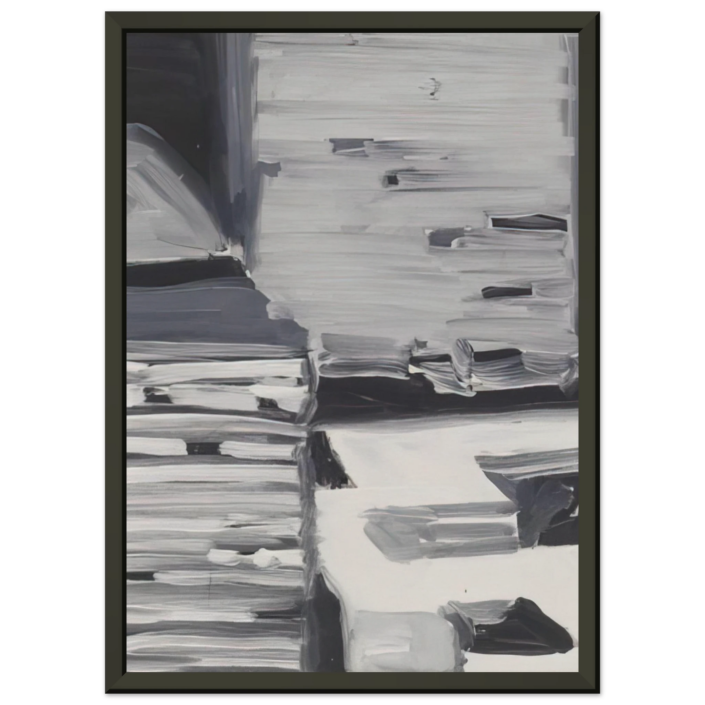 Gerhard Richter TOWNSCAPE 1968 4 Framed Art Print - Aluminum Frame - 40x50 cm / 16x20 inches