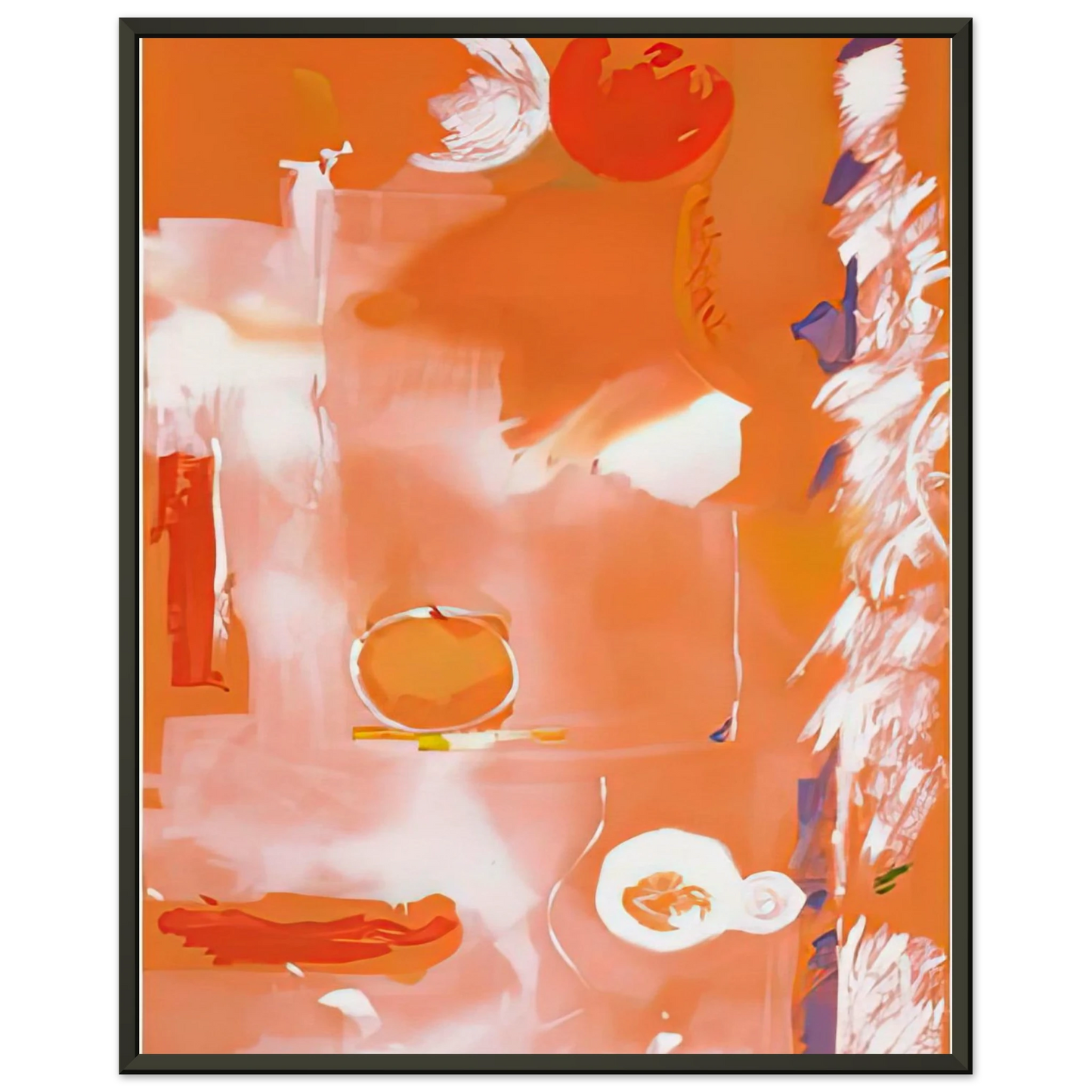 Helen Frankenthaler  Seeing the Moon on a Hot Summer Day 1987 Framed Art Print  - Aluminum Frame - 70x100 cm / 28x40 inches