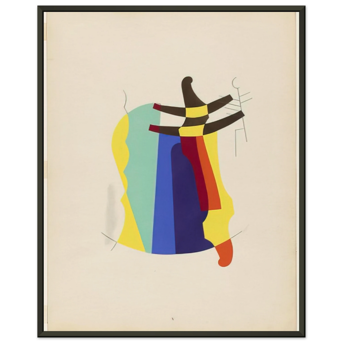 Man Ray LEGEND FROM THE PORTFOLIO REVOLVING DOORS 1926 Framed Art Print - Aluminum Frame - 40x50 cm / 16x20 inches