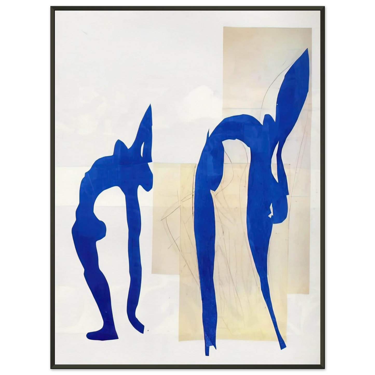 Henri Matisse BLUE NUDES Framed Art Print - Aluminum Frame - 40x50 cm / 16x20 inches