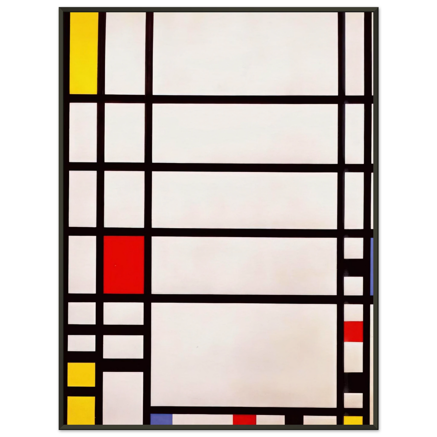 Piet Mondrian Trafalgar Square Framed Art Print - Aluminum Frame - 40x50 cm / 16x20 inches