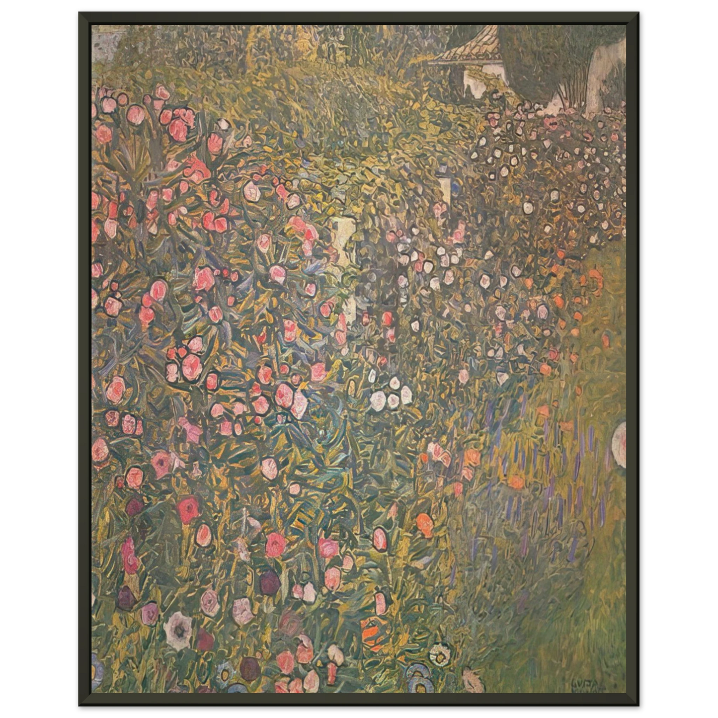 Gustav Klimt ITALIAN HORTICULTURAL LANDSCAPE Framed Art Print - Aluminum Frame - 40x50 cm / 16x20 inches