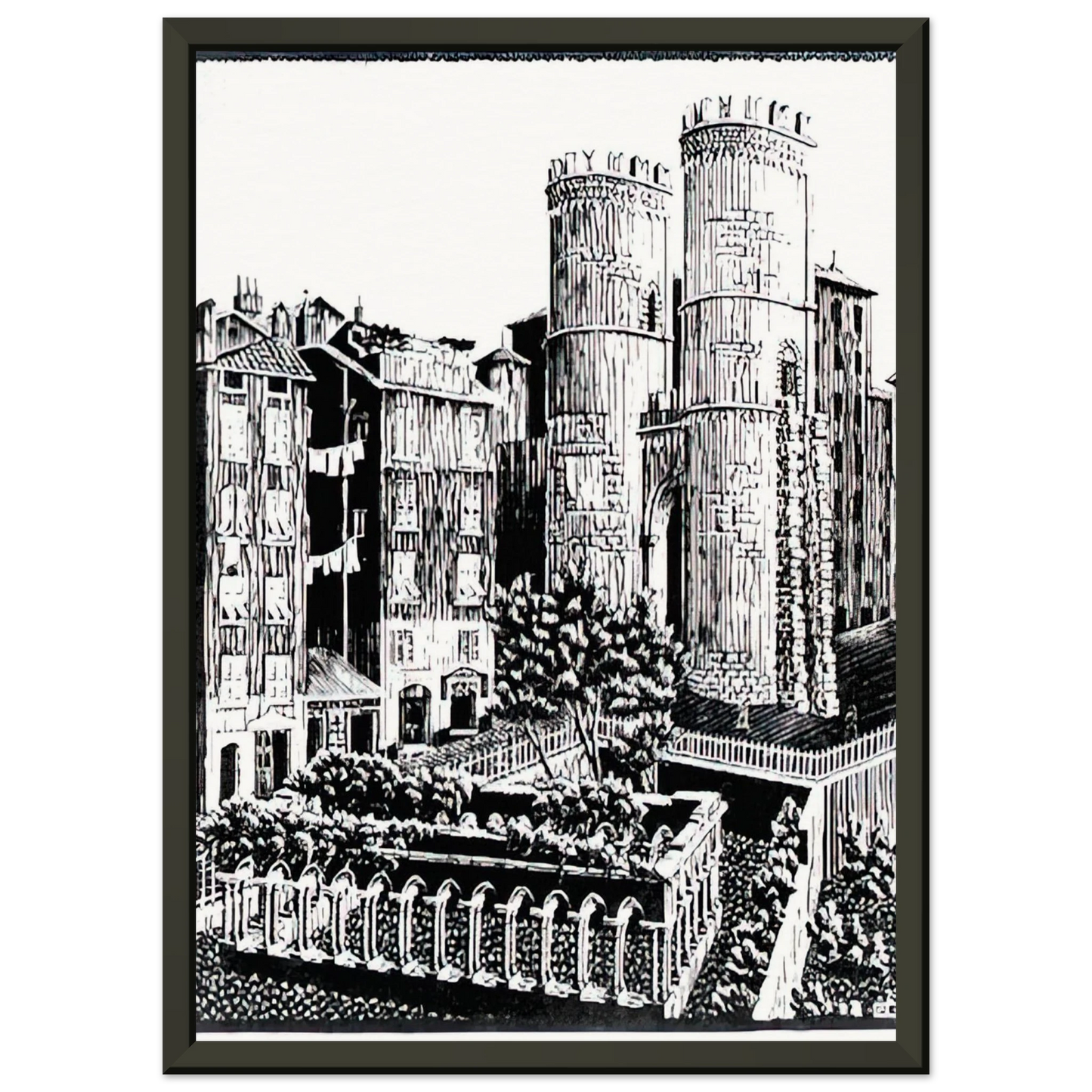 MC Escher  ESCHER 25 Framed Art Print  - Aluminum Frame - 60x80 cm / 24x32 inches