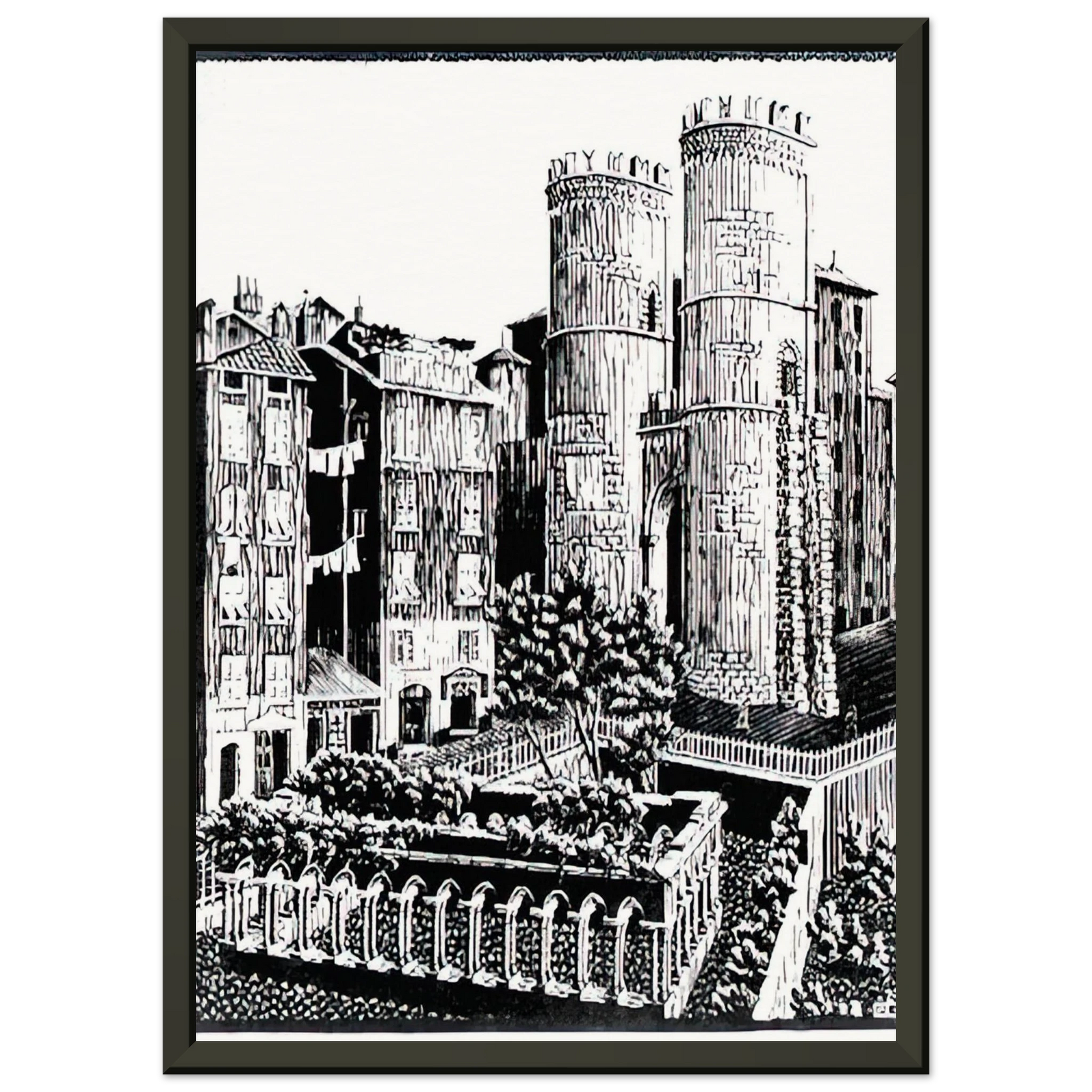 MC Escher  ESCHER 25 Framed Art Print  - Aluminum Frame - 60x80 cm / 24x32 inches