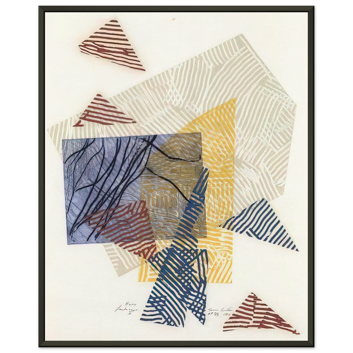 Sam Gilliam Buoy Landscape II Framed Art Print - Aluminum Frame - 70x100 cm / 28x40 inches
