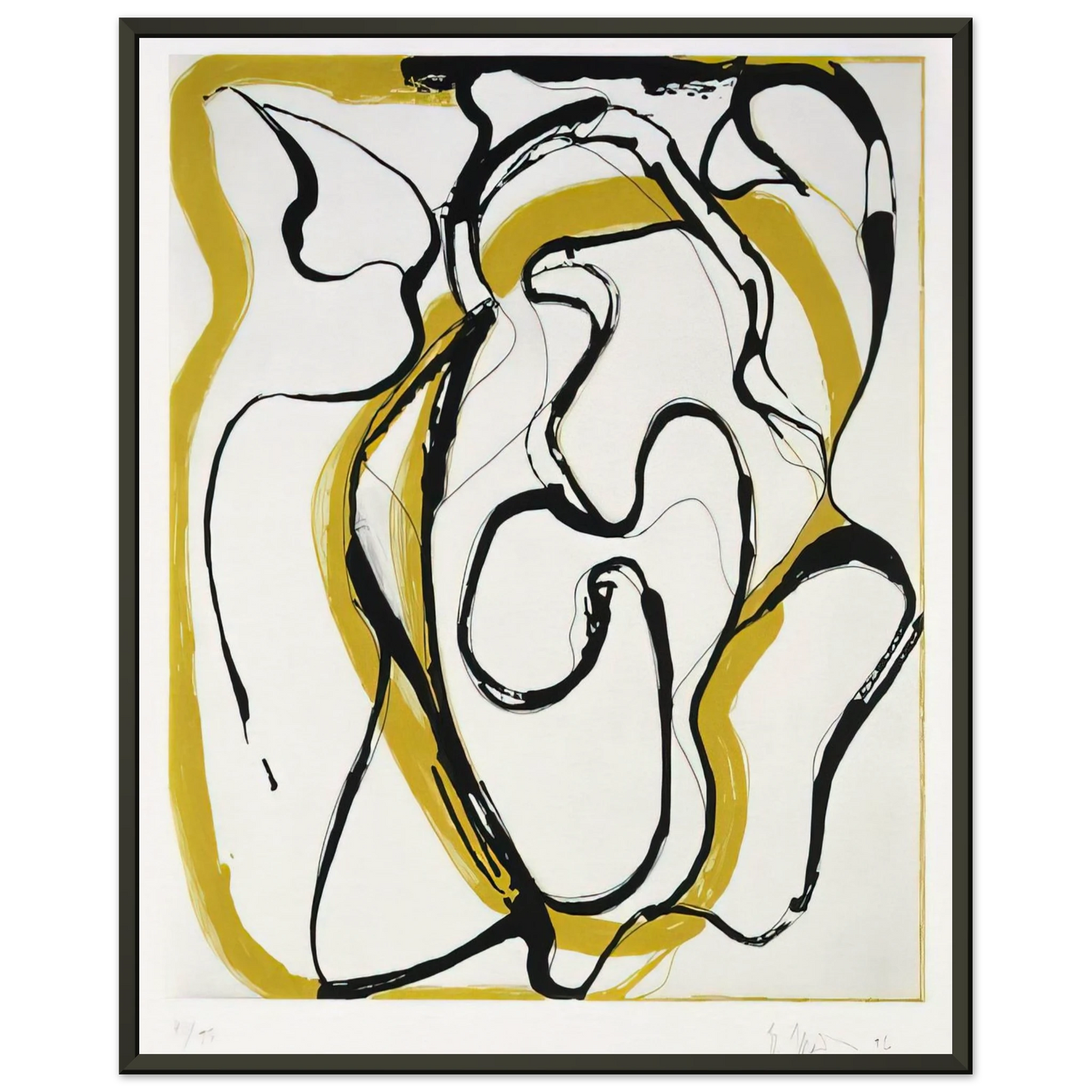 Brice Marden Untitled 1996 Framed Art Print - Aluminum Frame - 40x50 cm / 16x20 inches