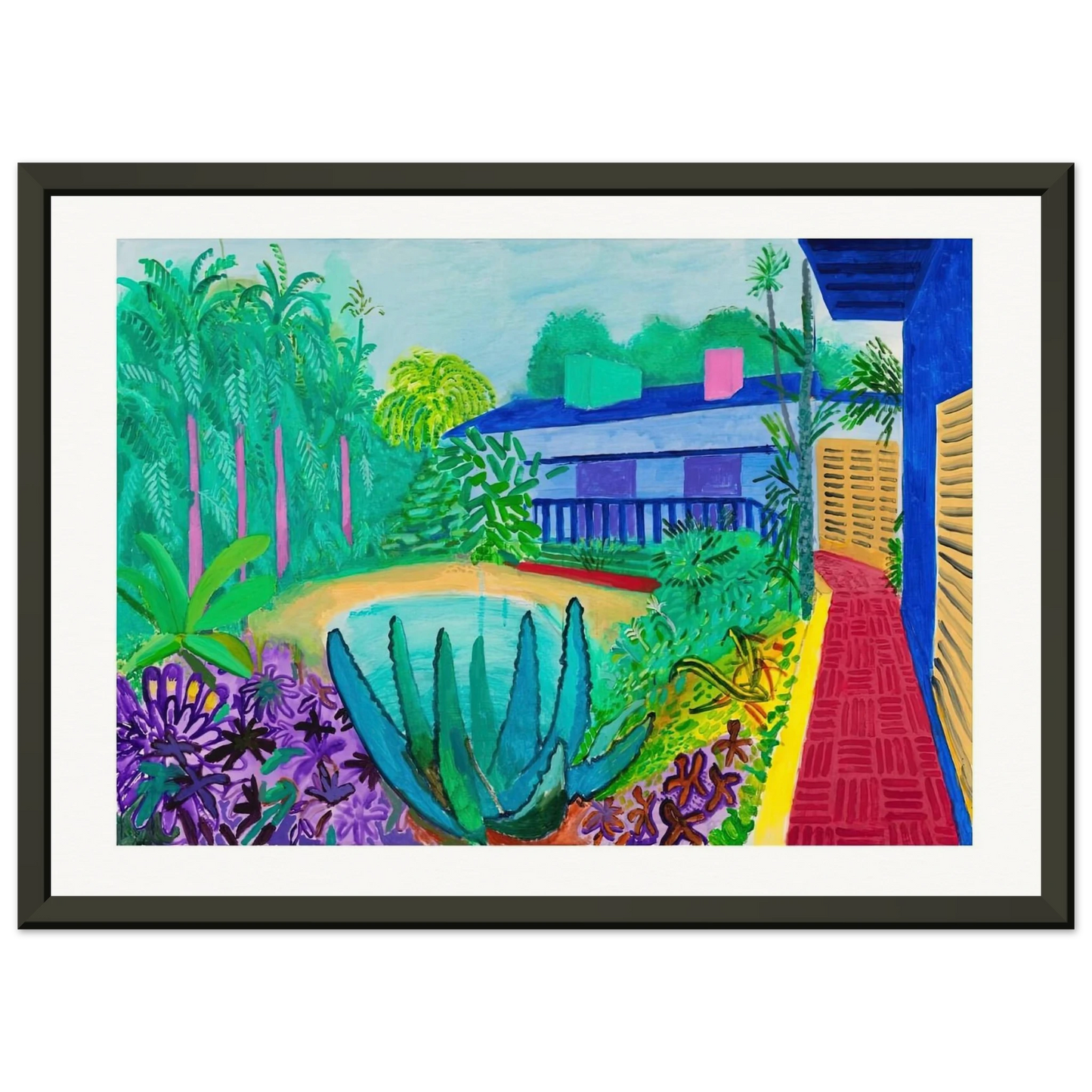 David Hockney David Hockney Framed Art Print - Aluminum Frame - 40x50 cm / 16x20 inches