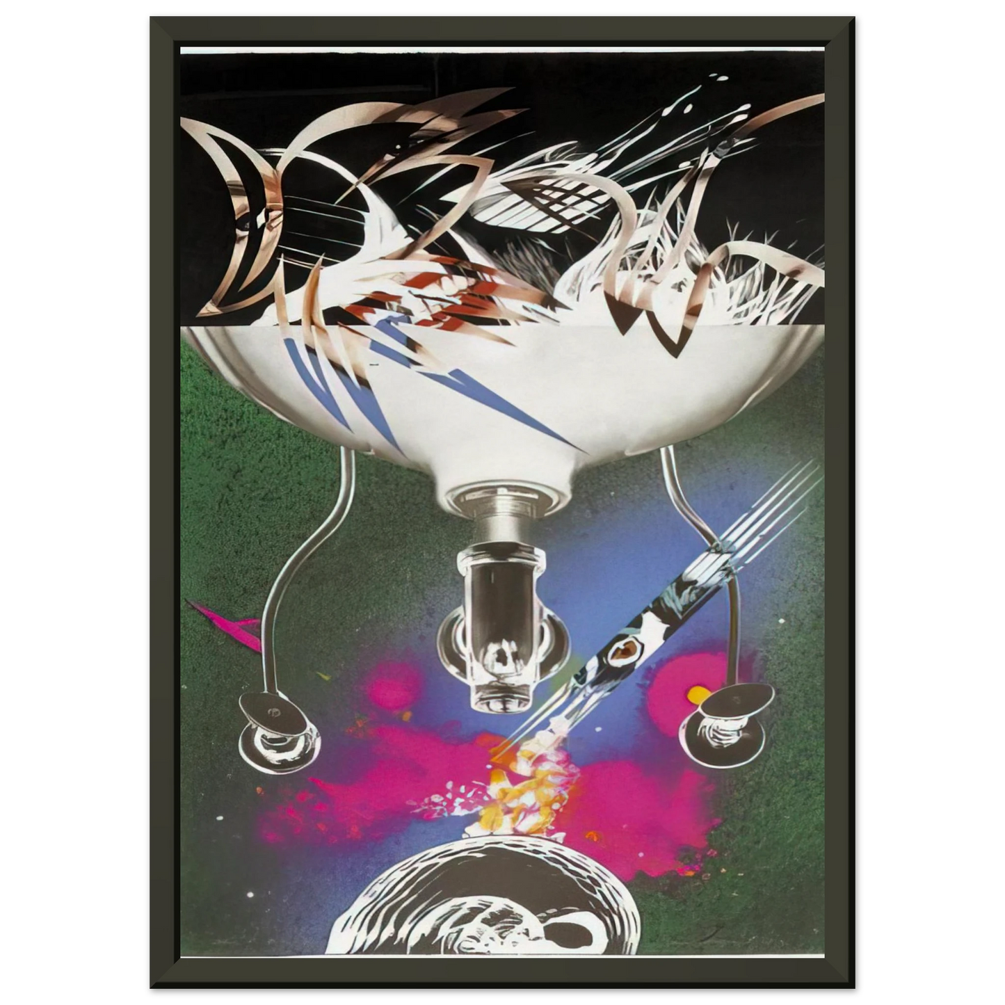 James Rosenquist Where the Water Goes Framed Art Print - Aluminum Frame - 40x50 cm / 16x20 inches