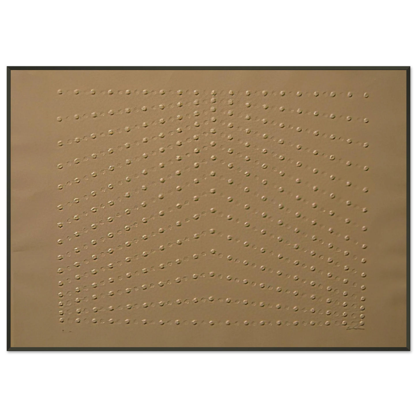 Enrico Castellani Superficie bianca 1969 Framed Art Print - Aluminum Frame - 21x29.7 cm / 8x12"