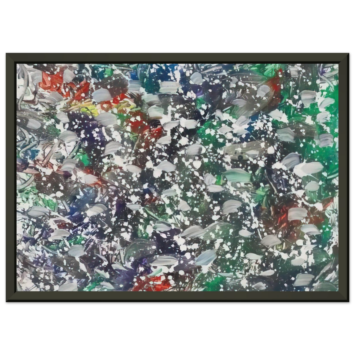 Marcel Barbeau Neigeoliale Framed Art Print - Aluminum Frame - 40x50 cm / 16x20 inches