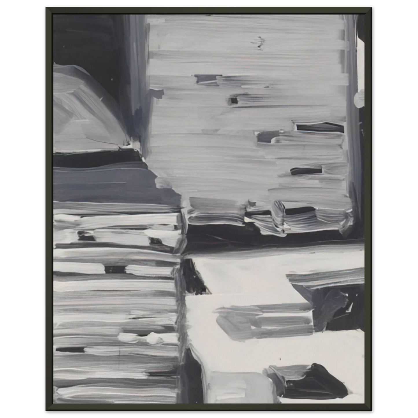Gerhard Richter TOWNSCAPE 1968 4 Framed Art Print - Aluminum Frame - 60x80 cm / 24x32 inches