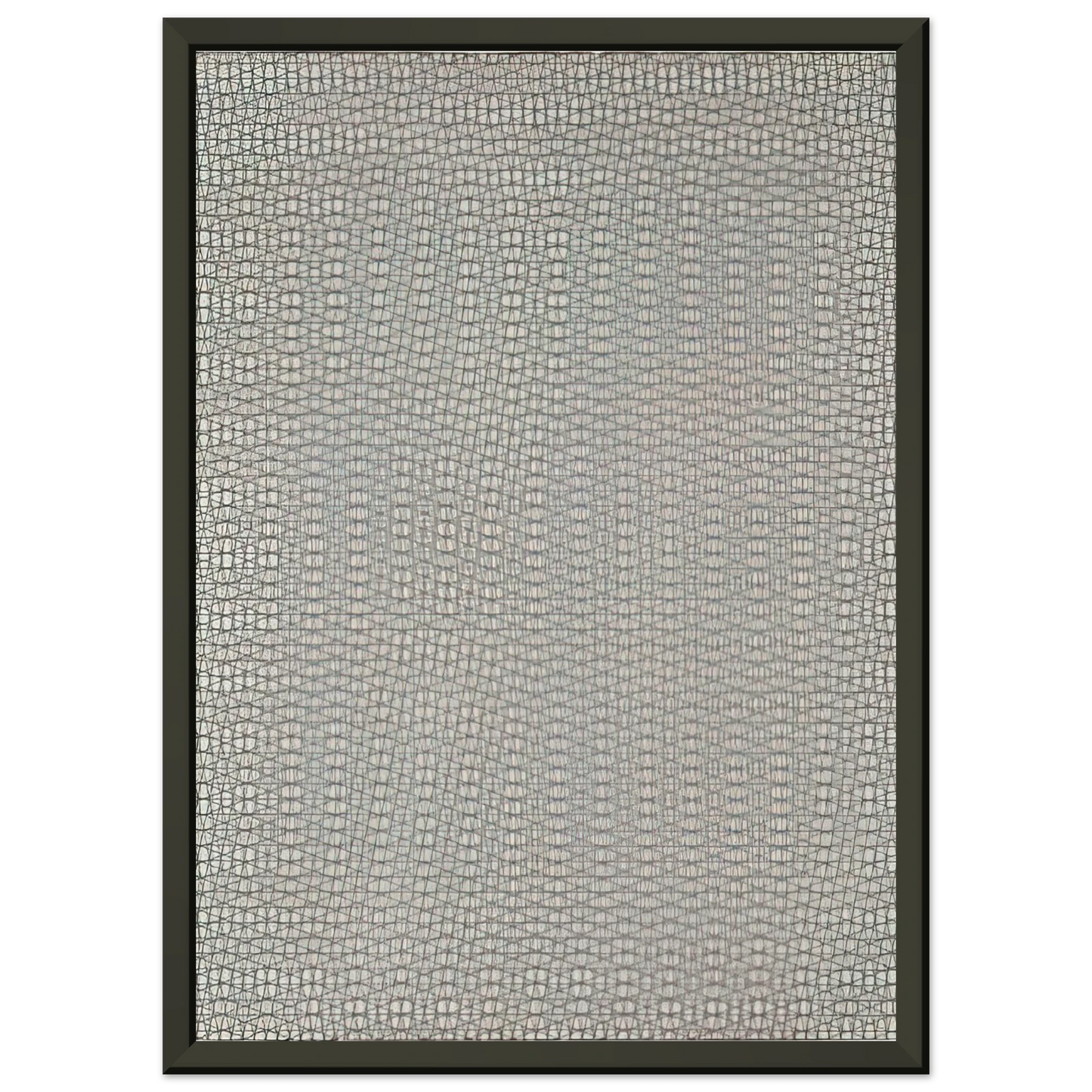 Francois Morellet 3 grillages superposes 0 15 15 1959 Framed Art Print - Aluminum Frame - 60x80 cm / 24x32 inches