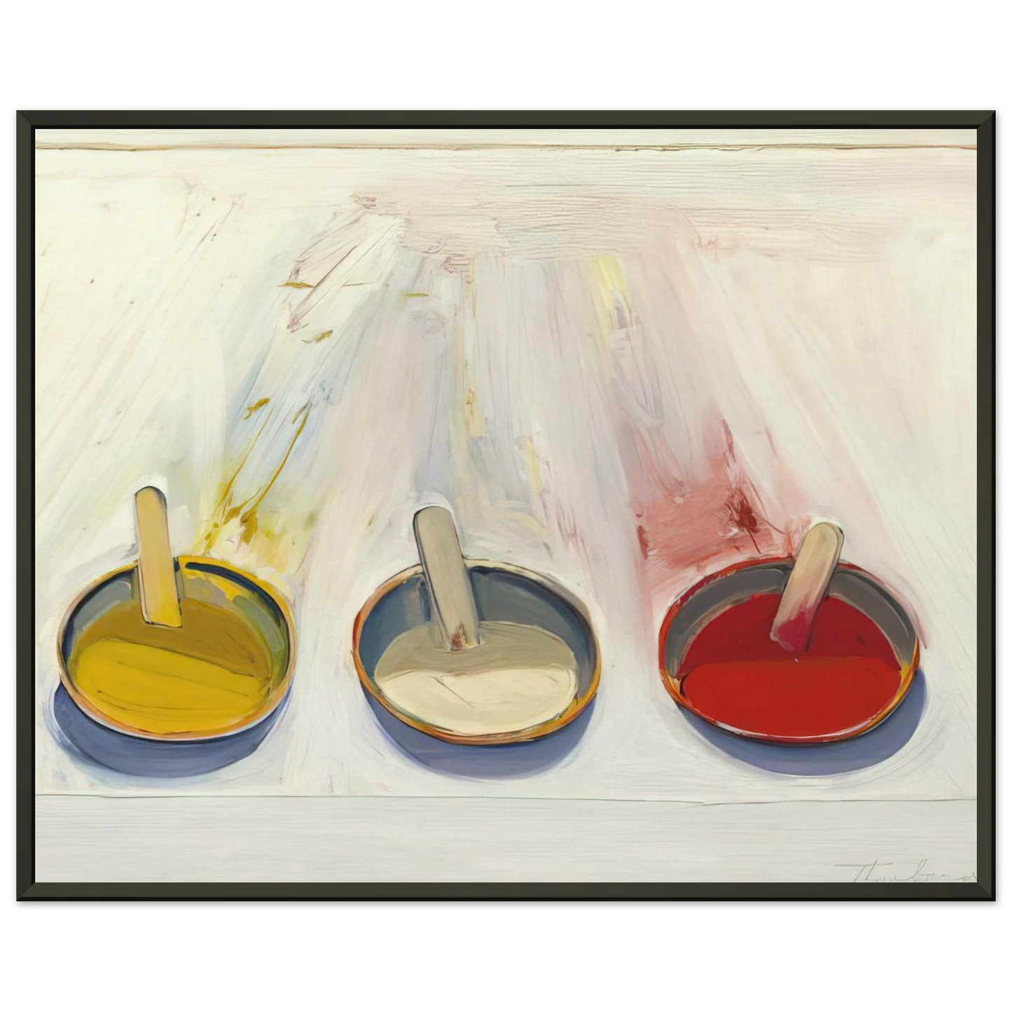 Wayne Thiebaud Dressing Wells 1961 Framed Art Print - Aluminum Frame - 40x50 cm / 16x20 inches