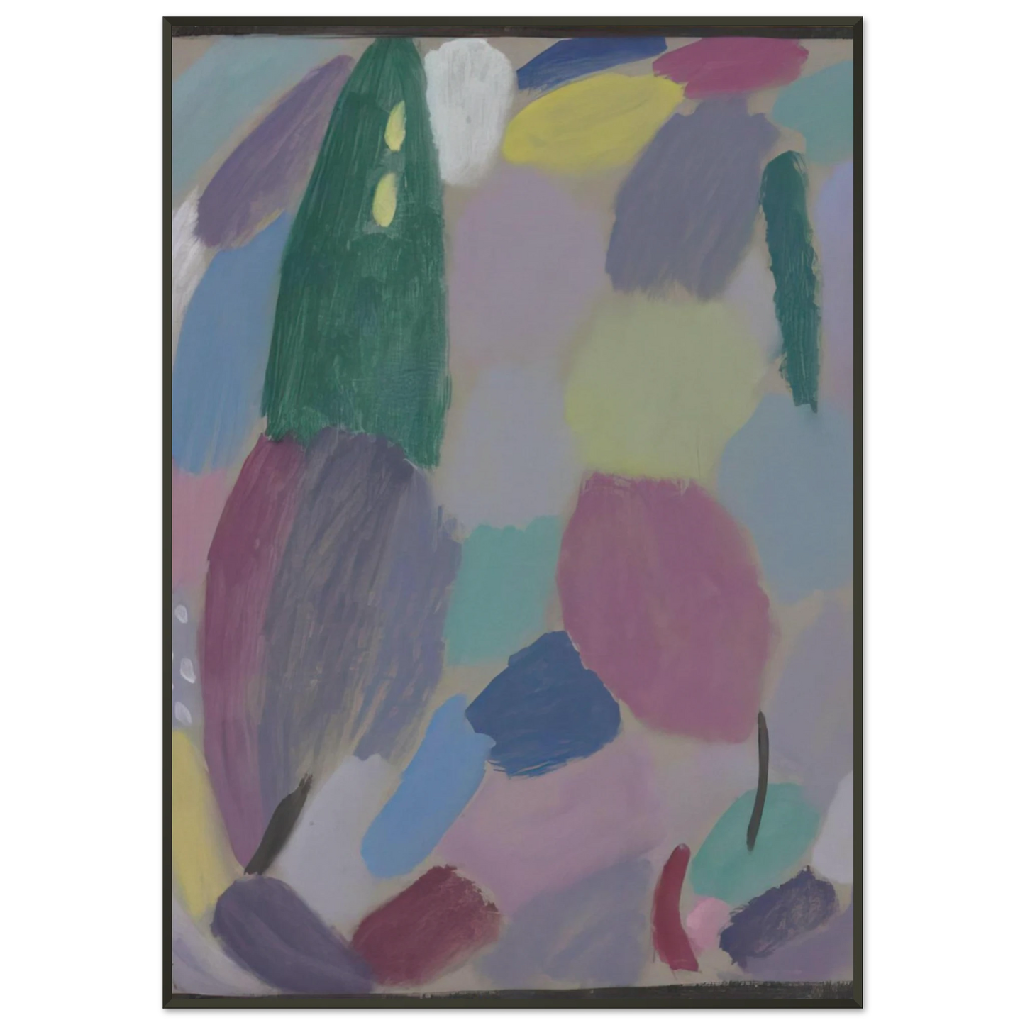 Alexej von Jawlensky VARIATION TR UMEREI 1916 Framed Art Print - Aluminum Frame - 21x29.7 cm / 8x12"