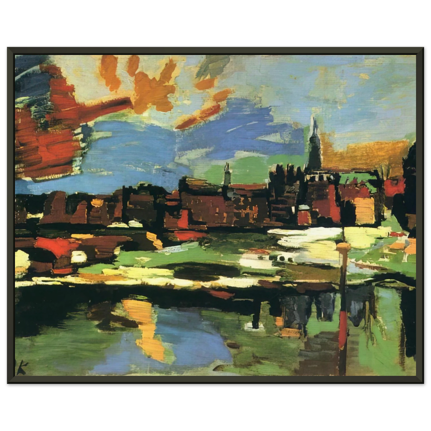 OSKAR KOKOSCHKA NOTDETECTED235833 Framed Art Print - Aluminum Frame - 40x50 cm / 16x20 inches