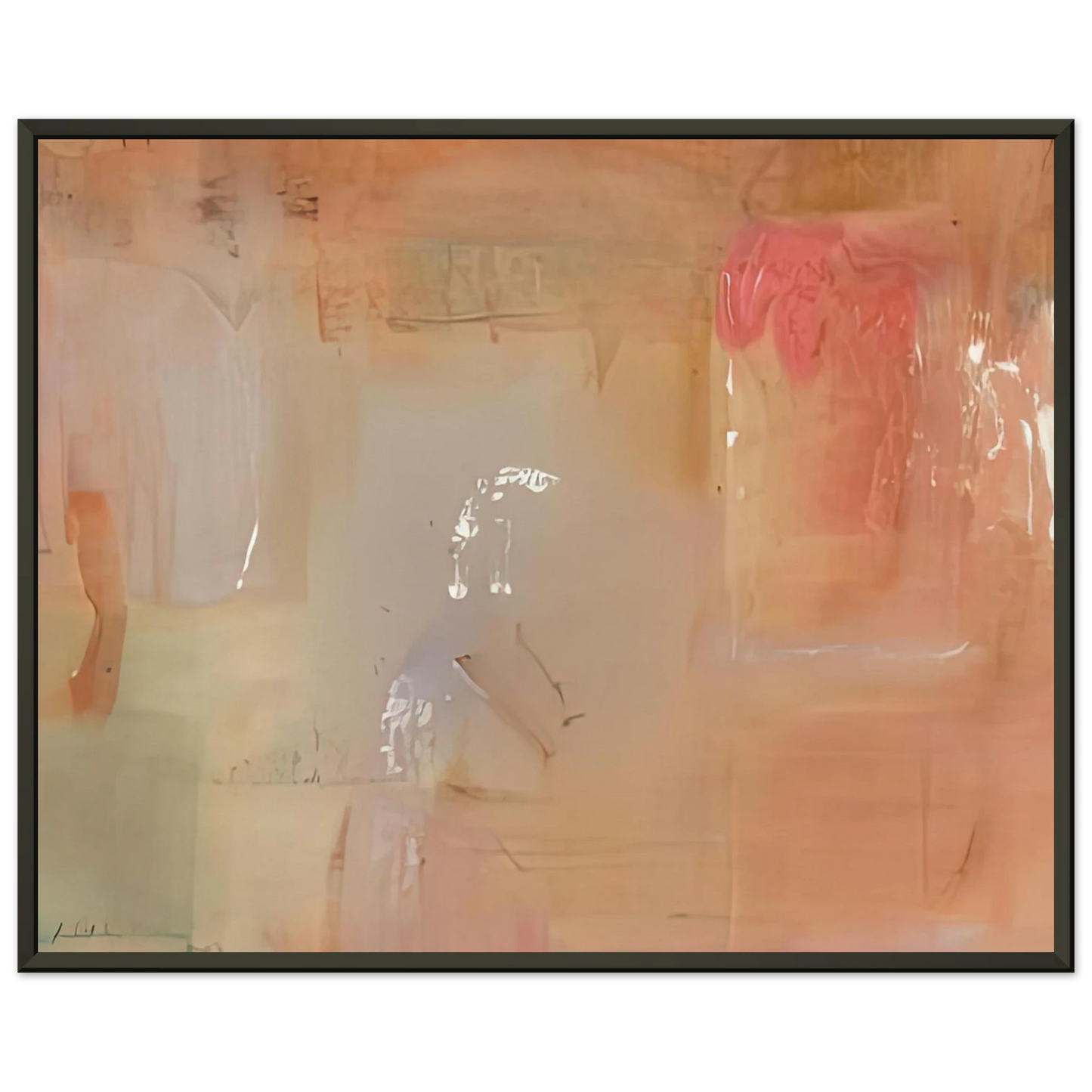 Helen Frankenthaler  Feather 1979 Framed Art Print  - Aluminum Frame - 40x50 cm / 16x20 inches