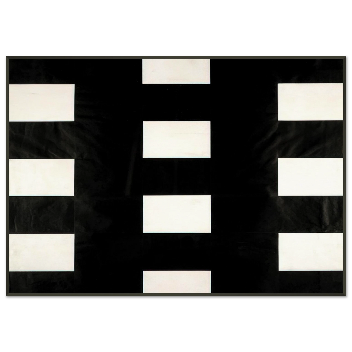 Ellsworth Kelly White and Black Framed Art Print - Aluminum Frame - 21x29.7 cm / 8x12"