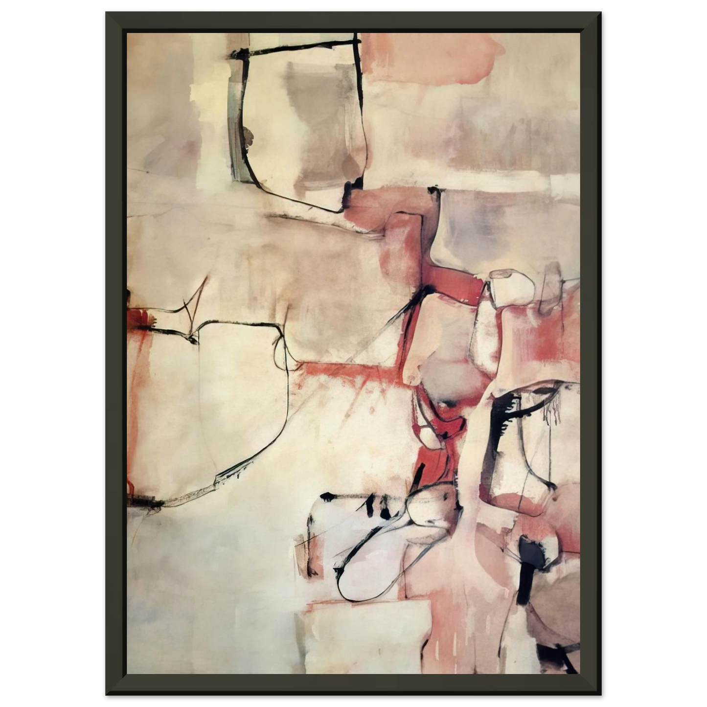 Richard Diebenkorn Albuquerque 3 Framed Art Print - Aluminum Frame - 60x80 cm / 24x32 inches