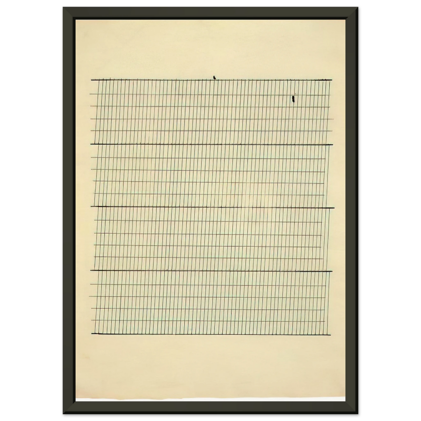 Agnes Martin Aspiration Framed Art Print - Aluminum Frame - 40x50 cm / 16x20 inches