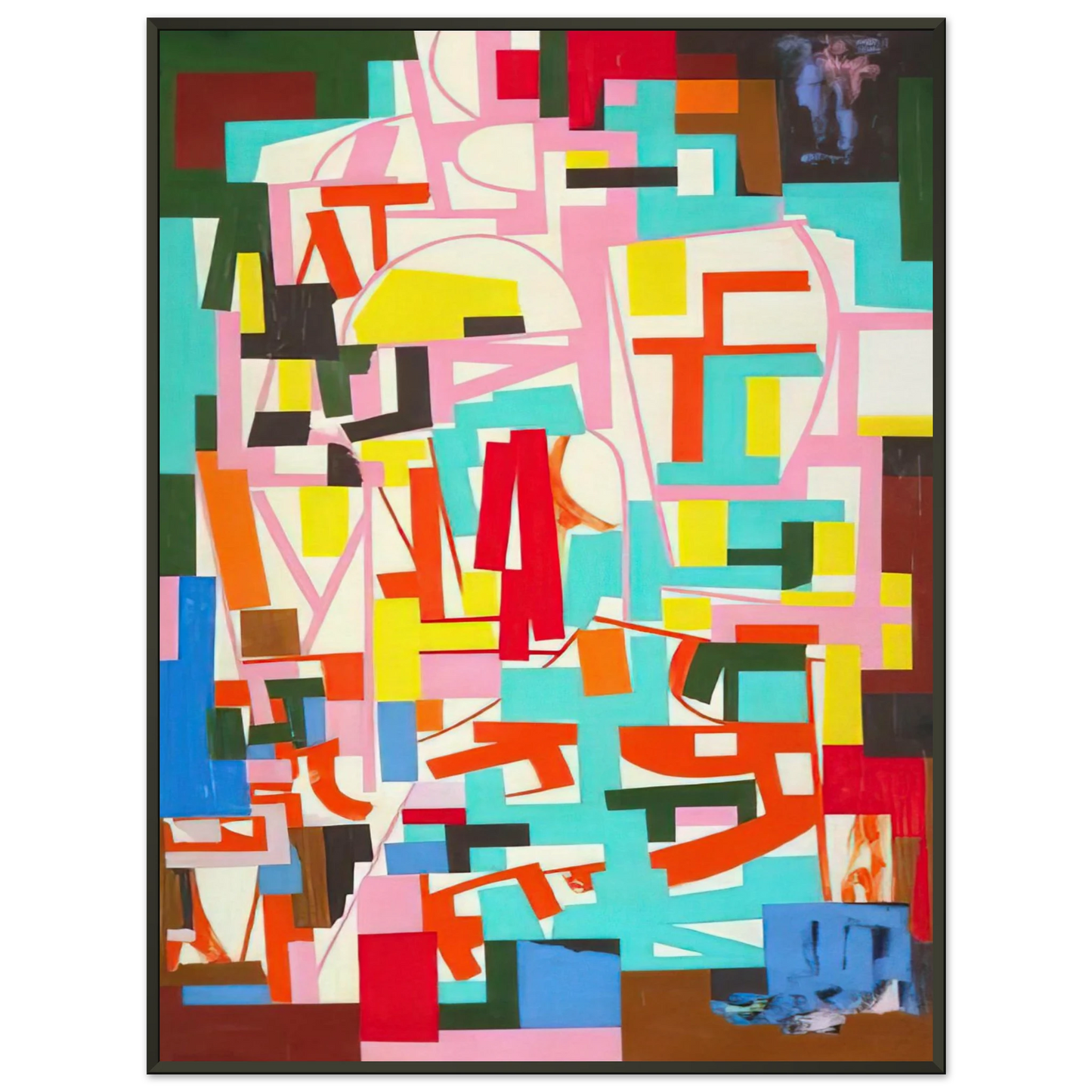 Ad Reinhardt Untitled 1940 Framed Art Print - Aluminum Frame - 40x50 cm / 16x20 inches