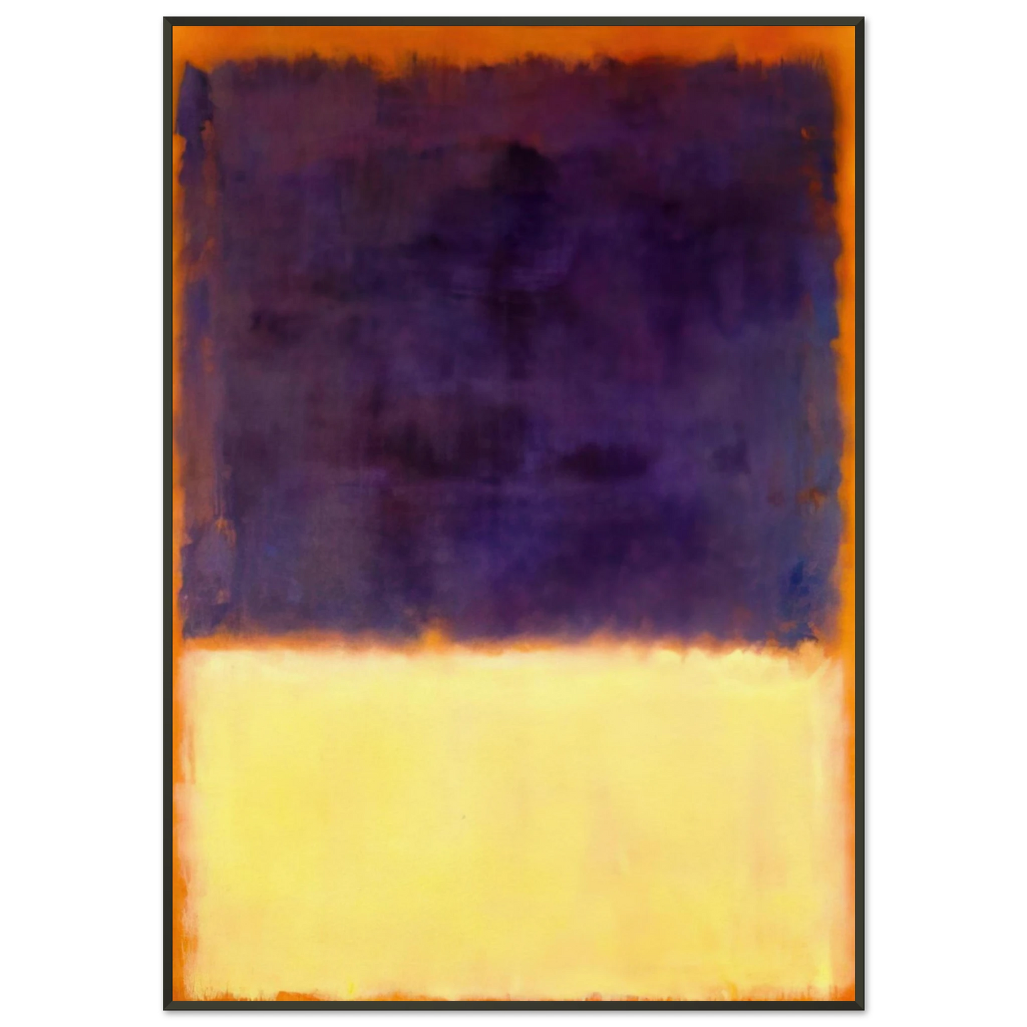 Mark Rothko Red Orange Tan and Purple 1954 Framed Art Print - Aluminum Frame - 21x29.7 cm / 8x12"