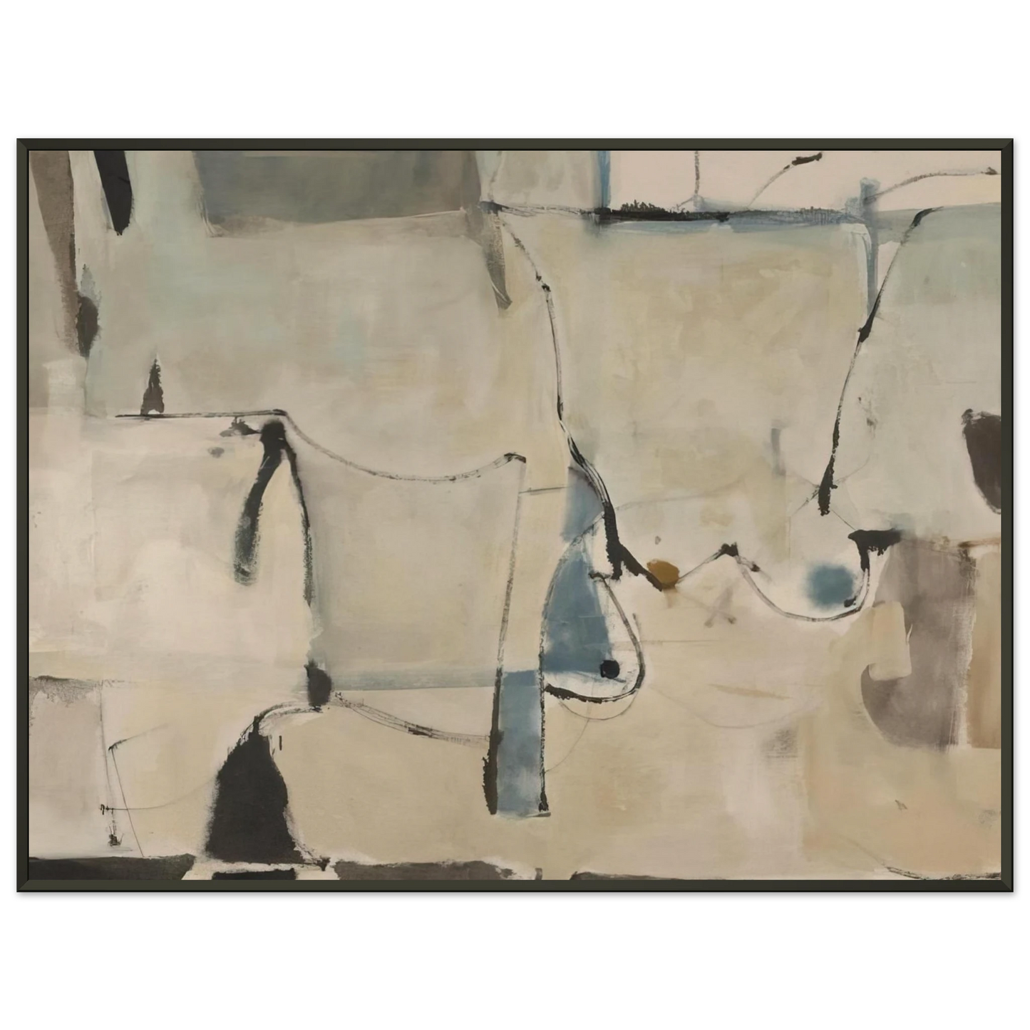 Richard Diebenkorn Miller 22 Framed Art Print - Aluminum Frame - 70x100 cm / 28x40 inches