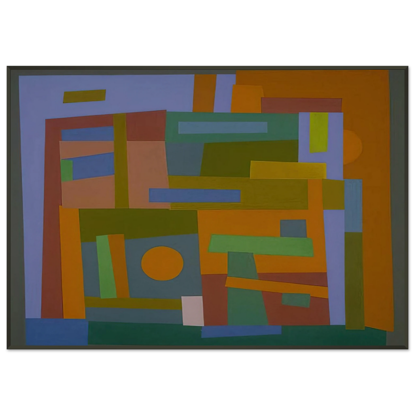 Ad Reinhardt Number 30 1938 Framed Art Print - Aluminum Frame - 21x29.7 cm / 8x12"