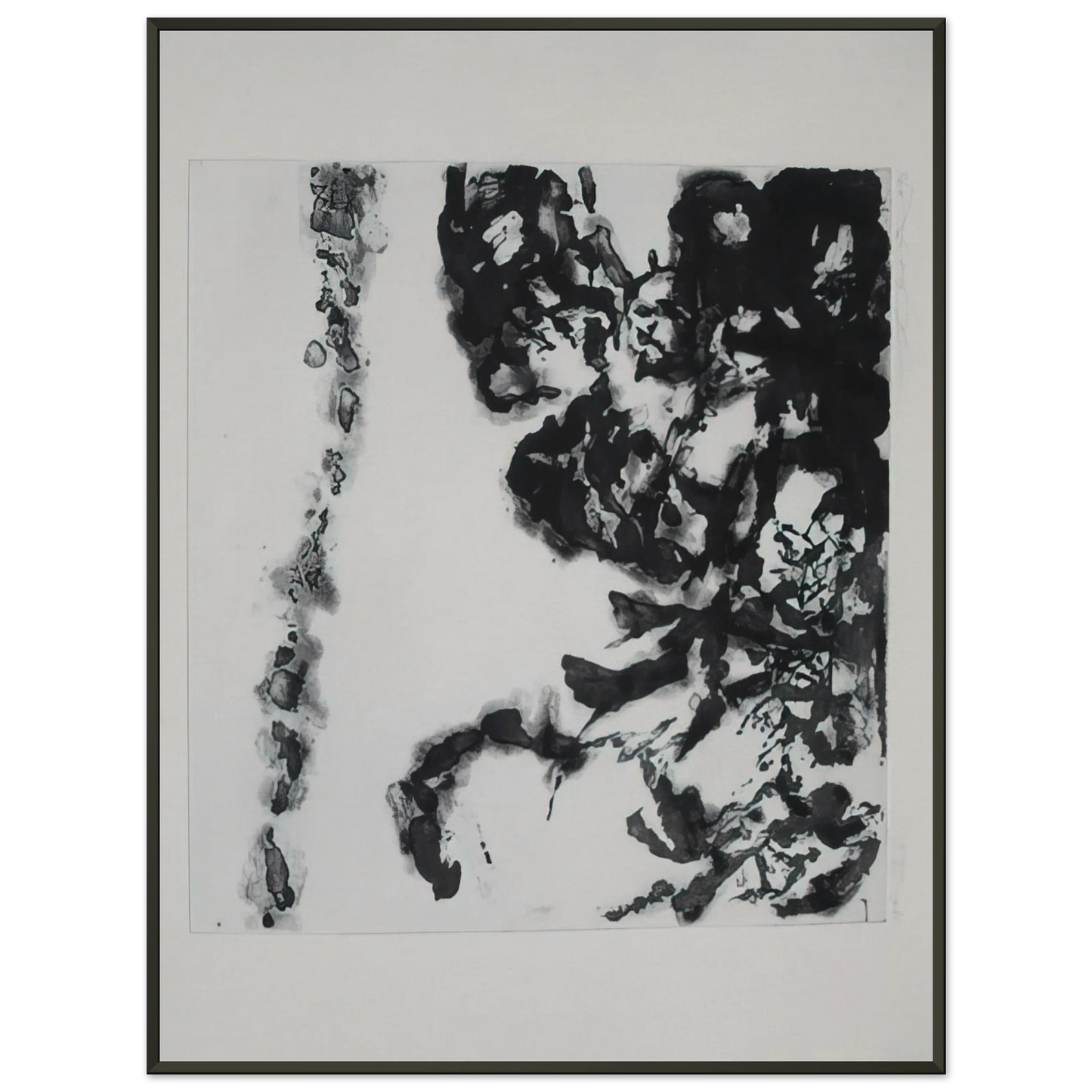 Zao WouKi EULOGY ON THE EXTREMELY DELICATE THINGS 1993 Framed Art Print - Aluminum Frame - 60x80 cm / 24x32 inches