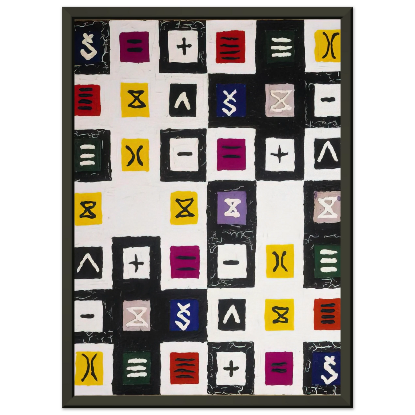 Alfred Jensen The Great Mystery II 1960 Framed Art Print - Aluminum Frame - 70x100 cm / 28x40 inches