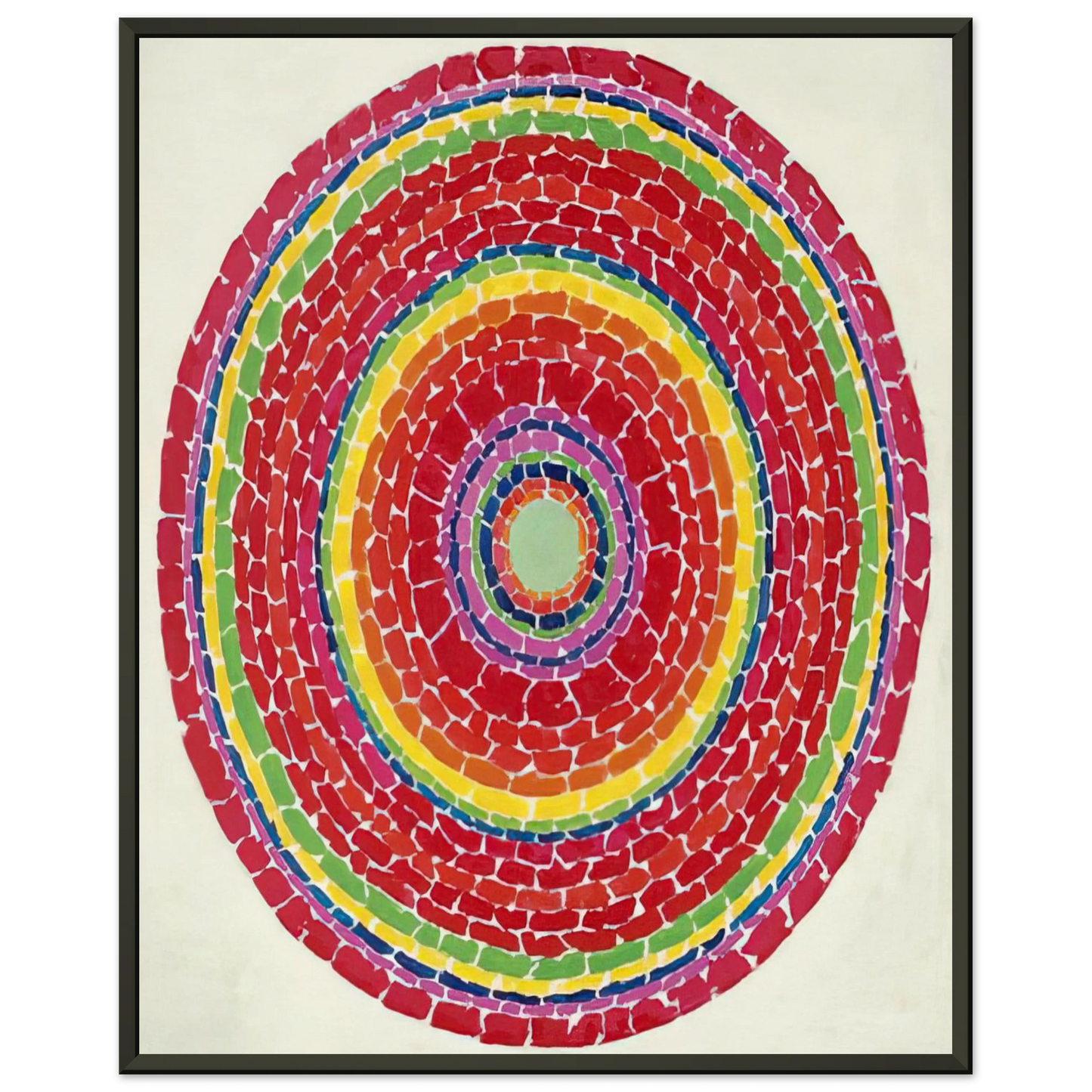 Alma Woodsey Thomas SPRINGTIME IN WASHINGTON 1971 Framed Art Print - Aluminum Frame - 70x100 cm / 28x40 inches