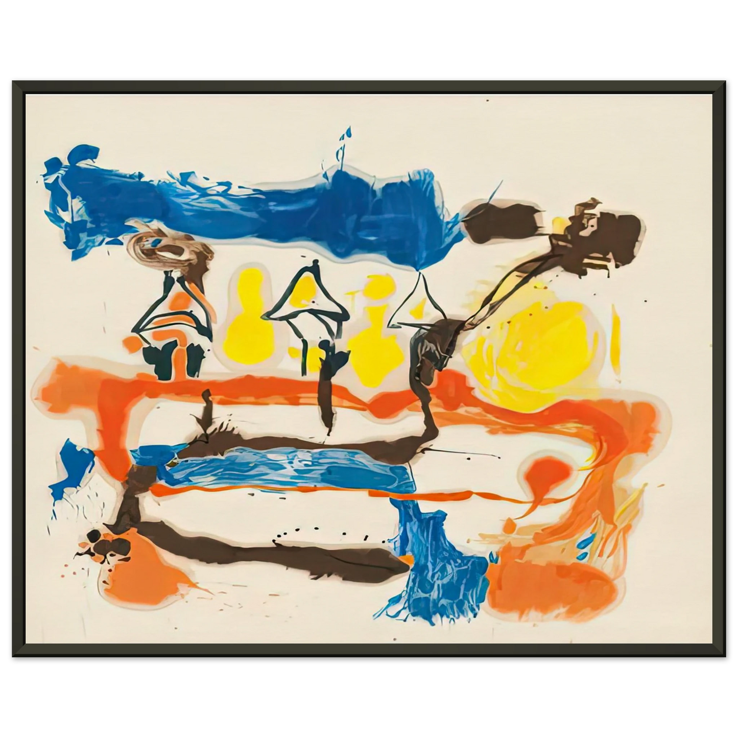 Helen Frankenthaler Fable 1961 Framed Art Print - Aluminum Frame - 60x80 cm / 24x32 inches