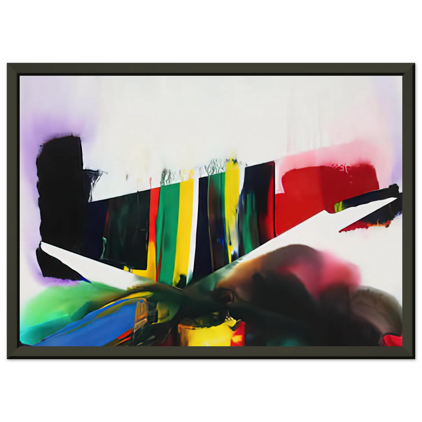 Paul Jenkins Phenomena Cave of the Prism Winds Year Framed Art Print - Aluminum Frame - 40x50 cm / 16x20 inches