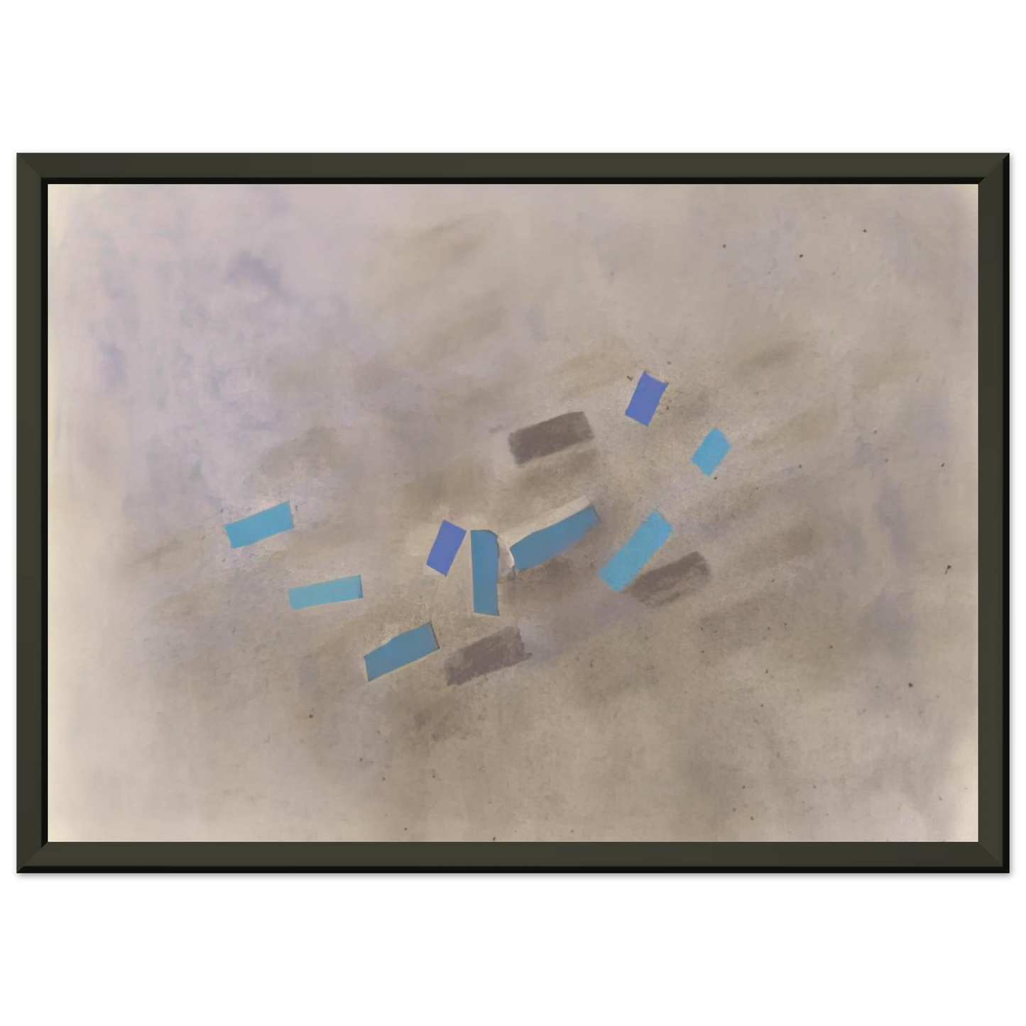 Esteban Vicente NUMERO 10 1983 Framed Art Print - Aluminum Frame - 40x50 cm / 16x20 inches