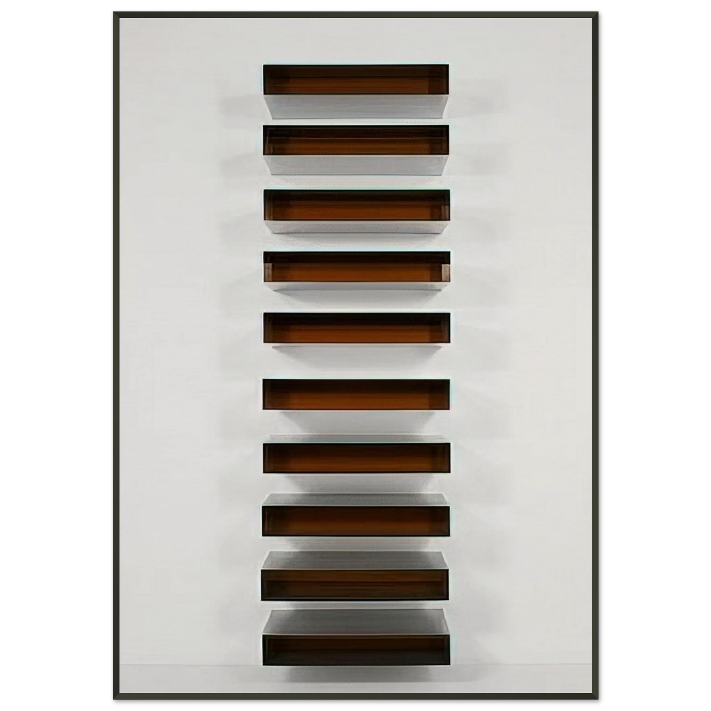 Donald Judd Untitled 1973 Framed Art Print - Aluminum Frame - 21x29.7 cm / 8x12"
