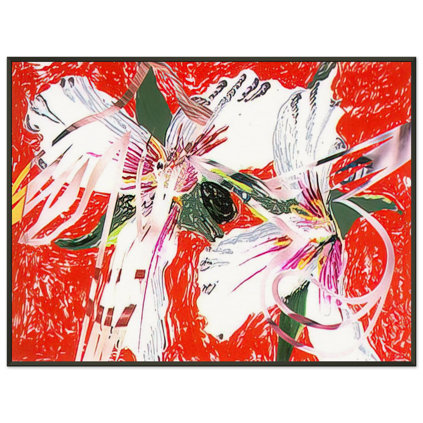 James Rosenquist Sister Shrieks Framed Art Print - Aluminum Frame - 60x80 cm / 24x32 inches